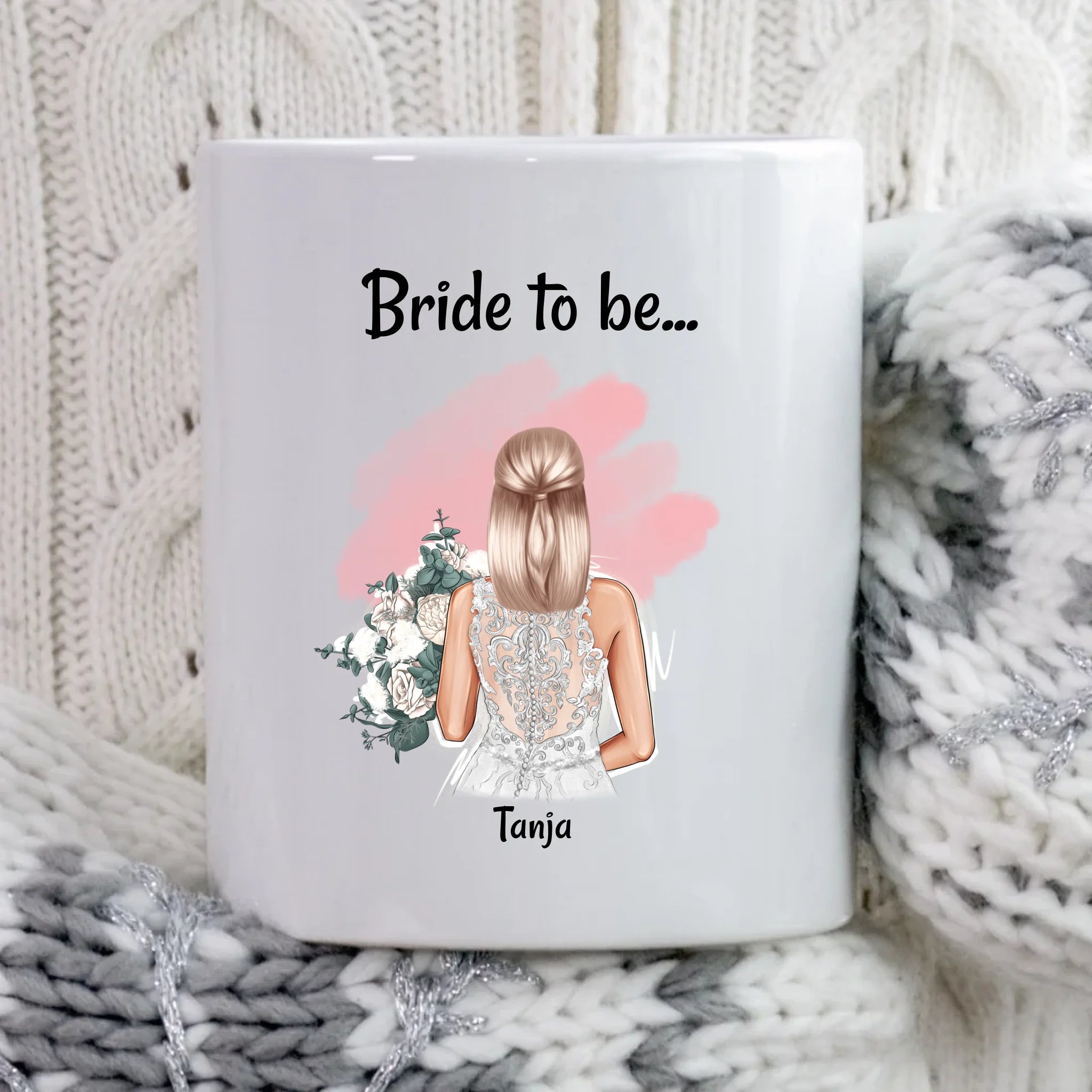 Braut Geschenk Tasse JGA & Hochzeit personalisiert - Cantty