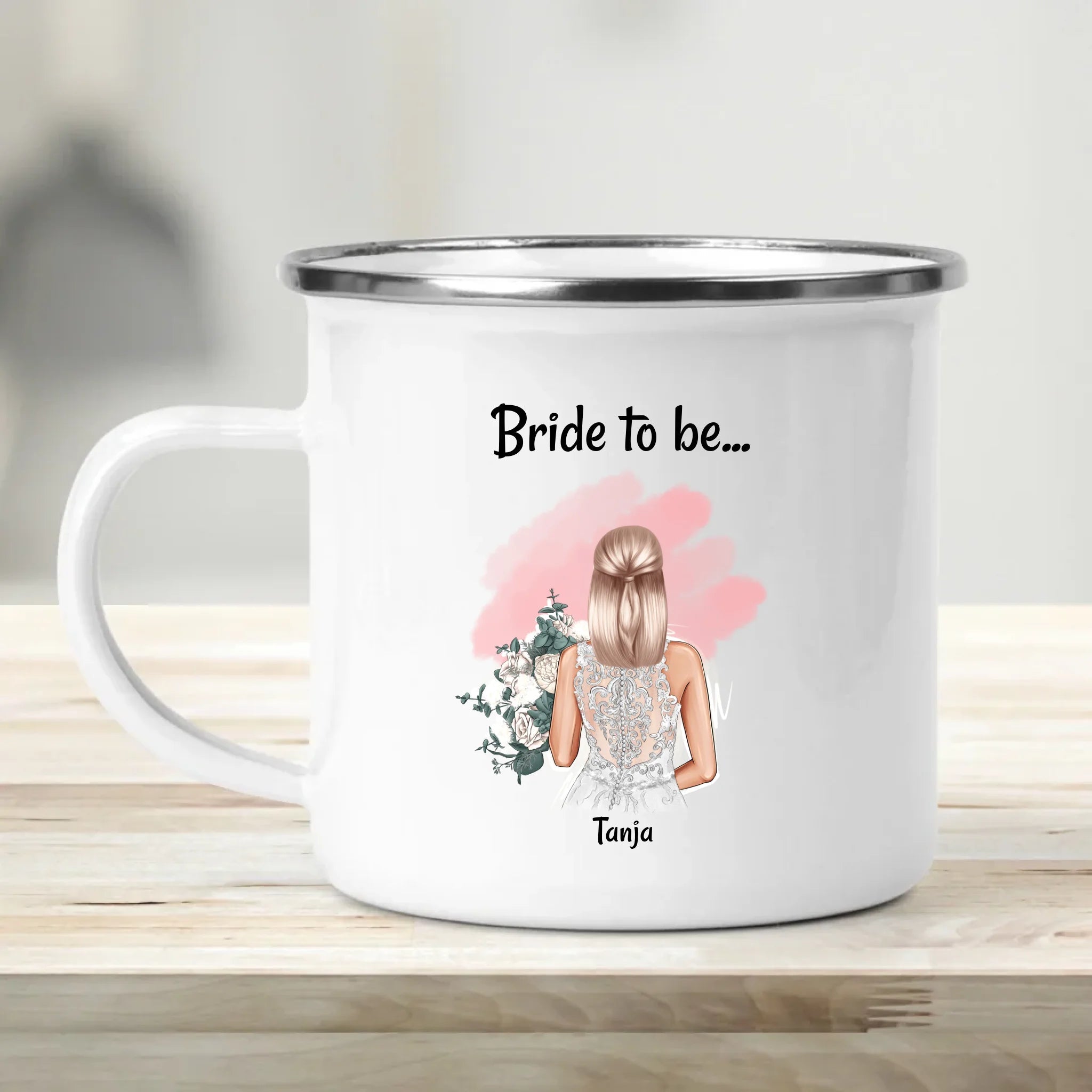Braut Geschenk Tasse JGA & Hochzeit personalisiert - Cantty
