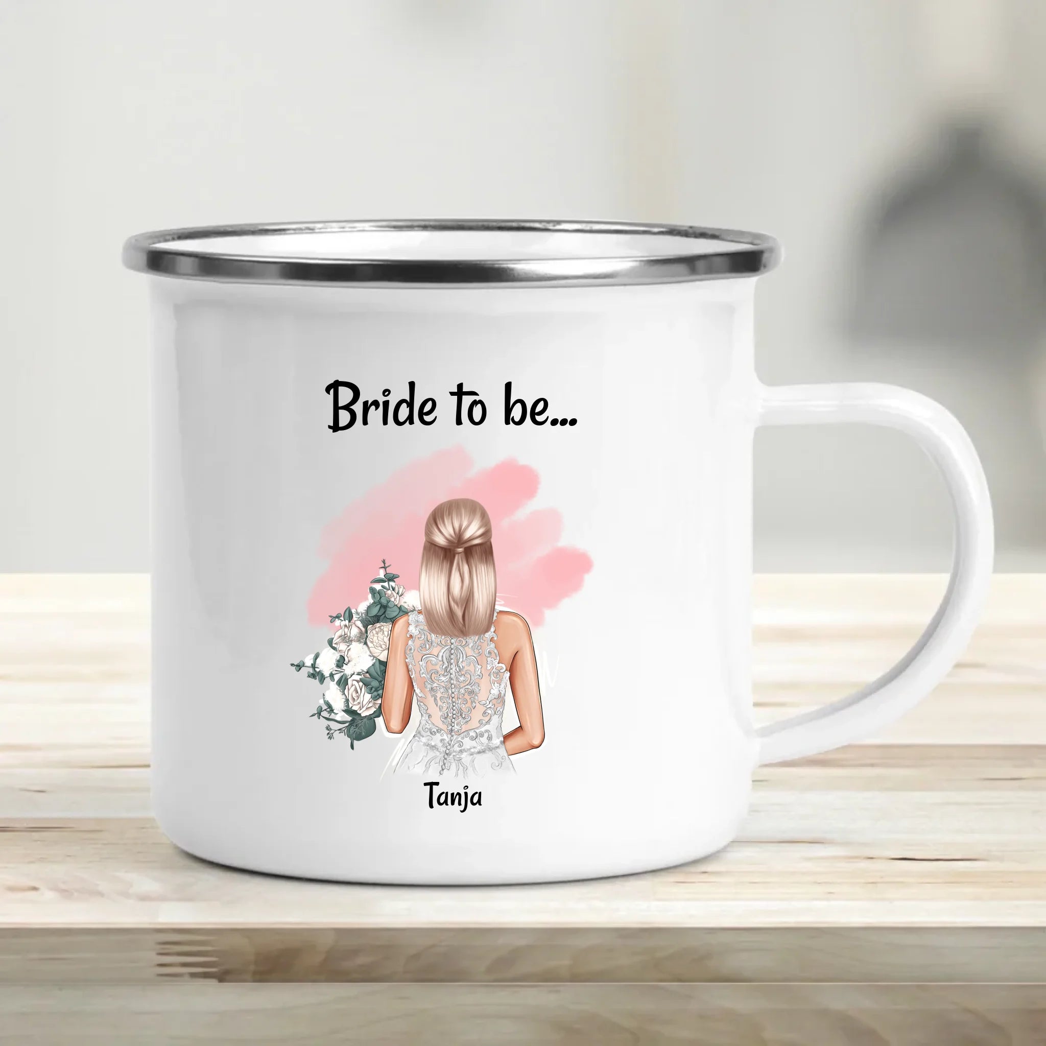 Braut Geschenk Tasse JGA & Hochzeit personalisiert - Cantty