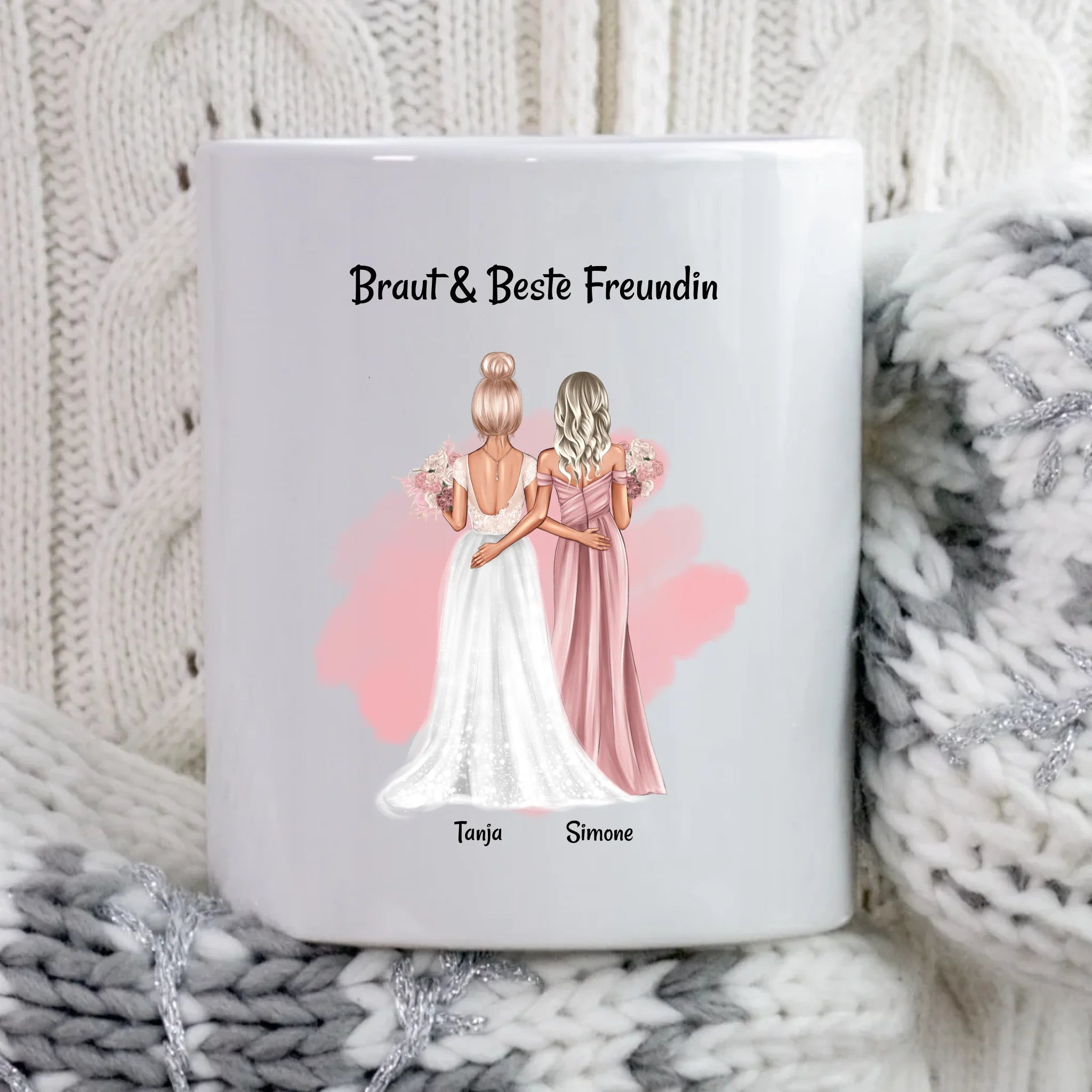 Brautjungfer Geschenk Tasse personalisiert - Cantty