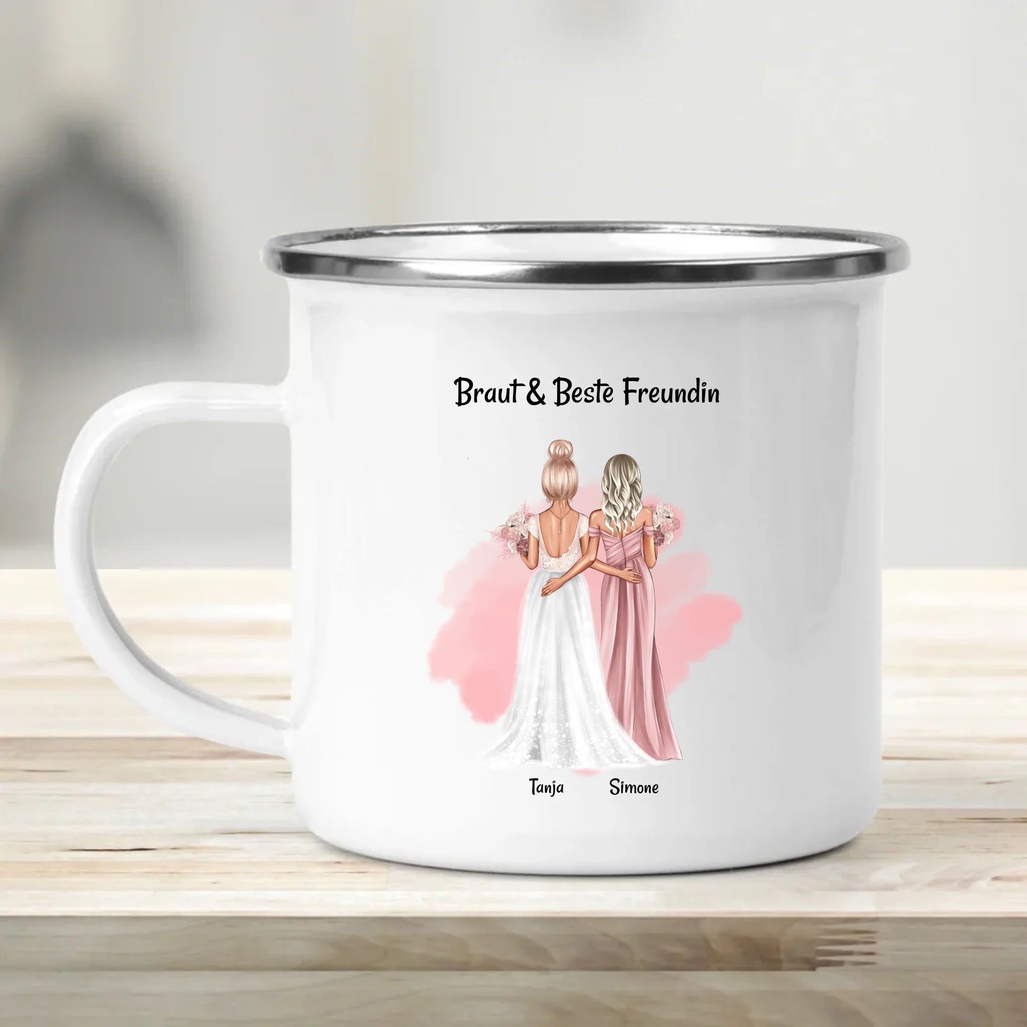 Brautjungfer Geschenk Tasse personalisiert - Cantty