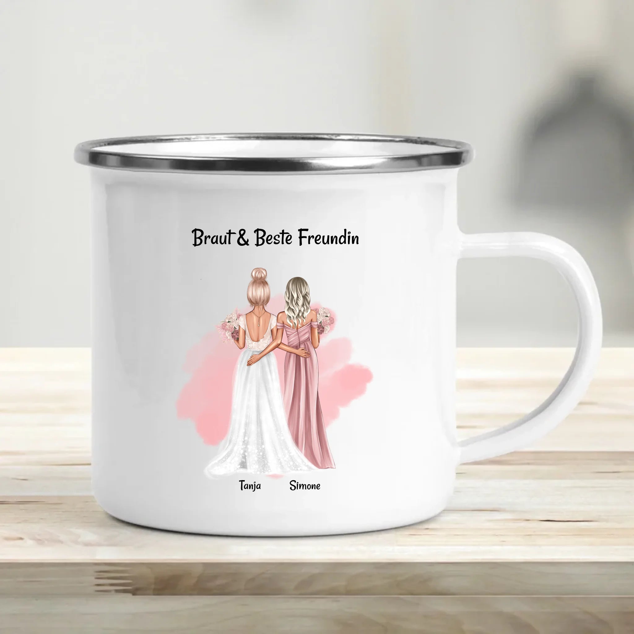 Brautjungfer Geschenk Tasse personalisiert - Cantty