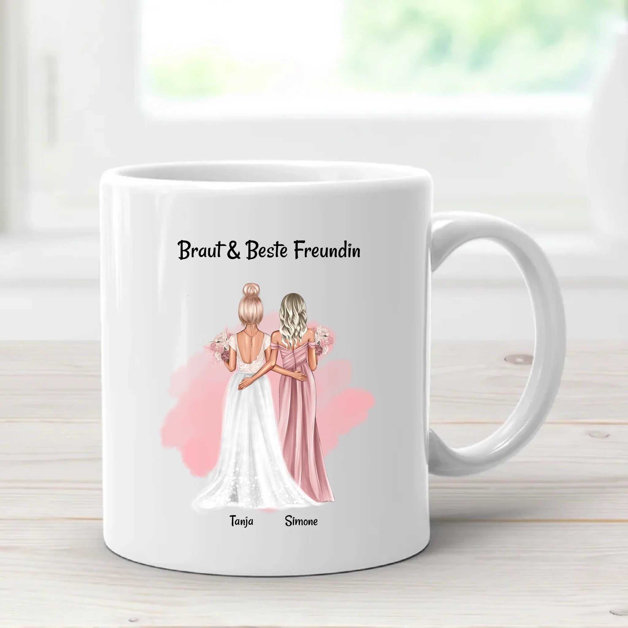 Brautjungfer Geschenk Tasse personalisiert - Cantty