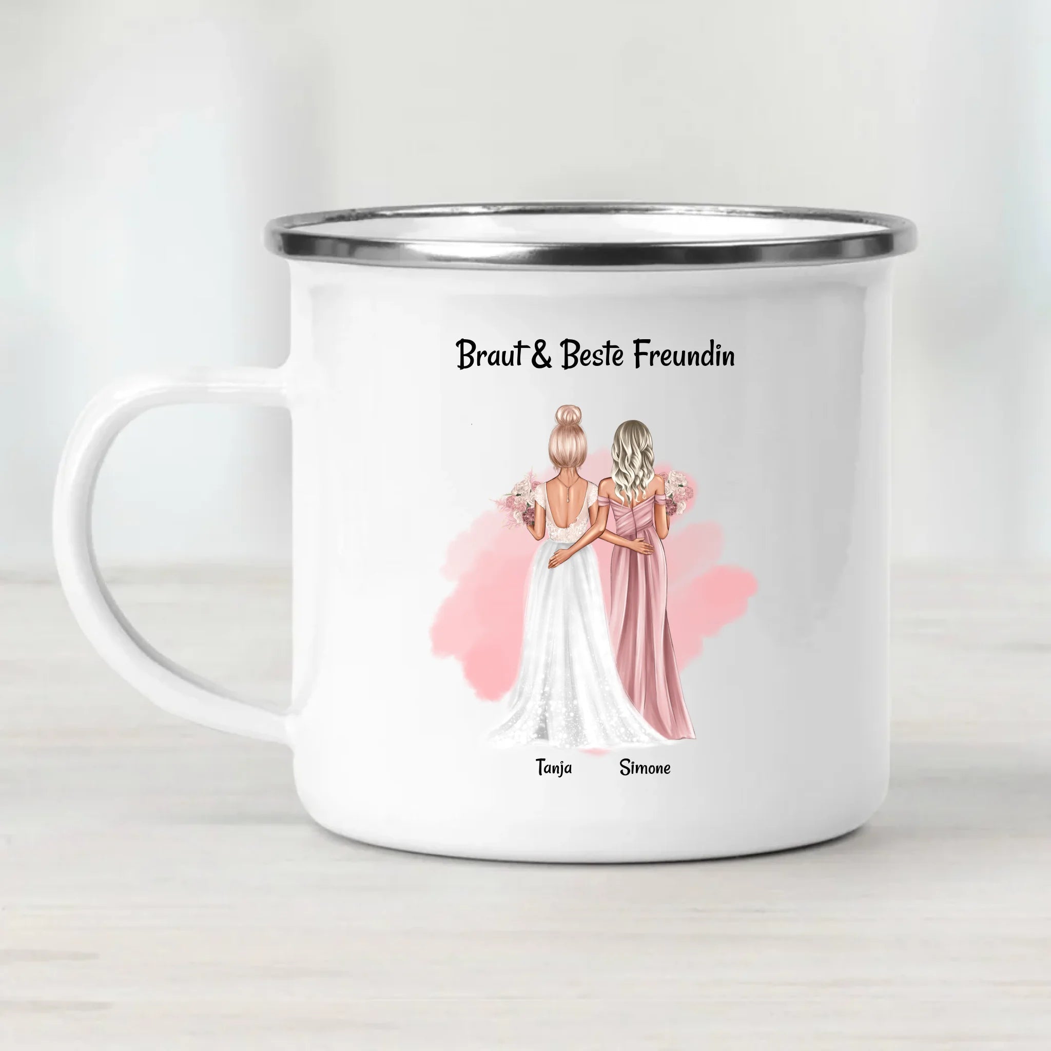 Brautjungfer Geschenk Tasse personalisiert - Cantty