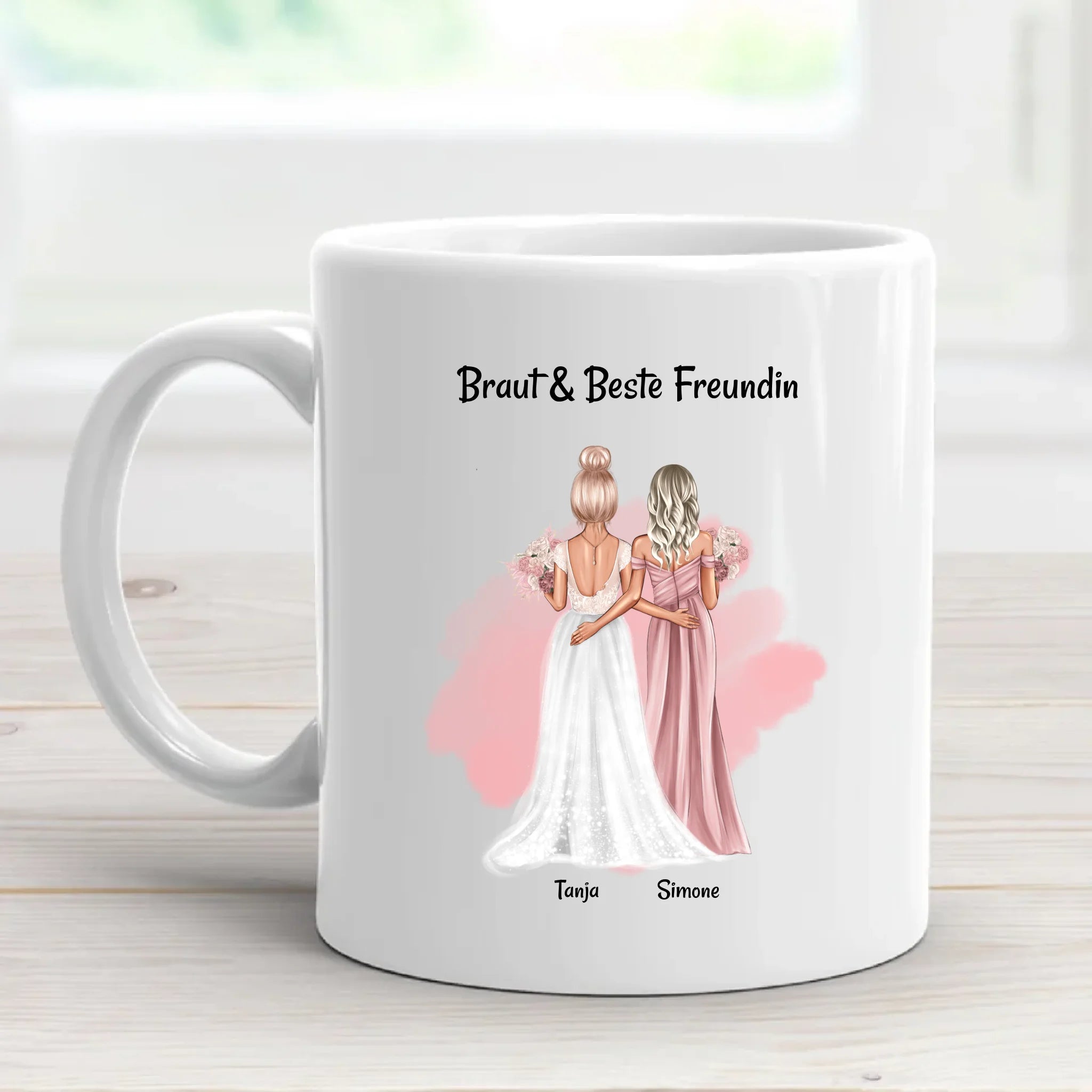 Brautjungfer Geschenk Tasse personalisiert - Cantty