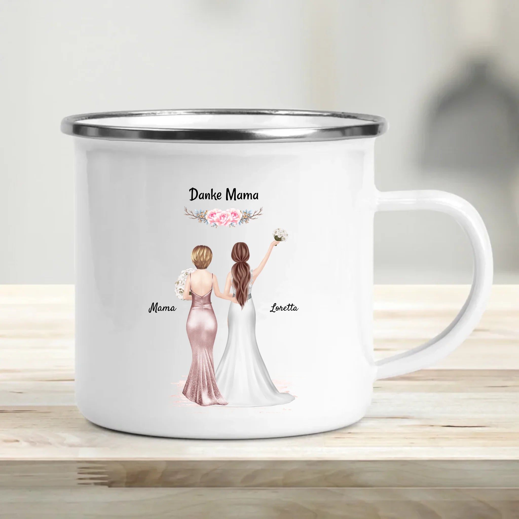 Brautmutter Danke Geschenk Tasse personalisiert von Braut - Cantty