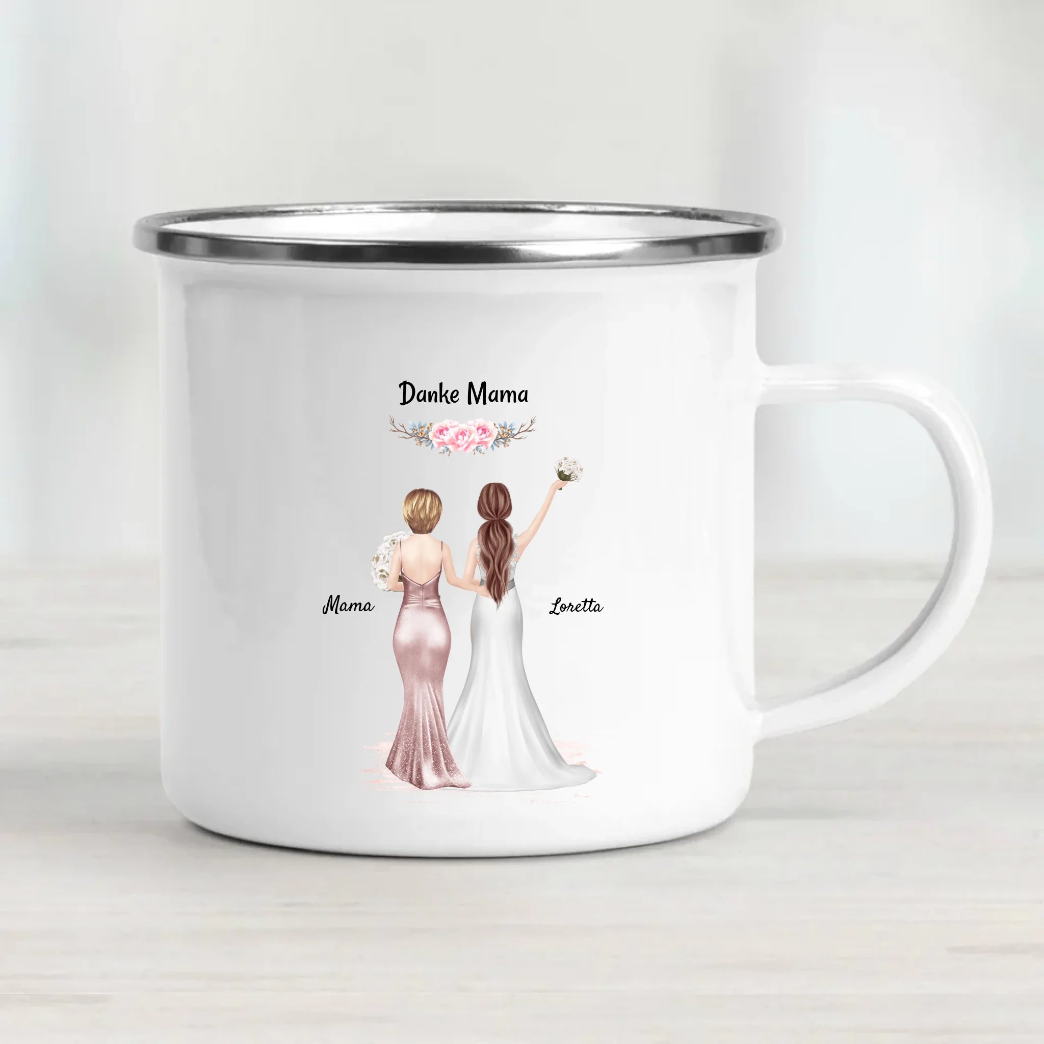 Brautmutter Danke Geschenk Tasse personalisiert von Braut - Cantty