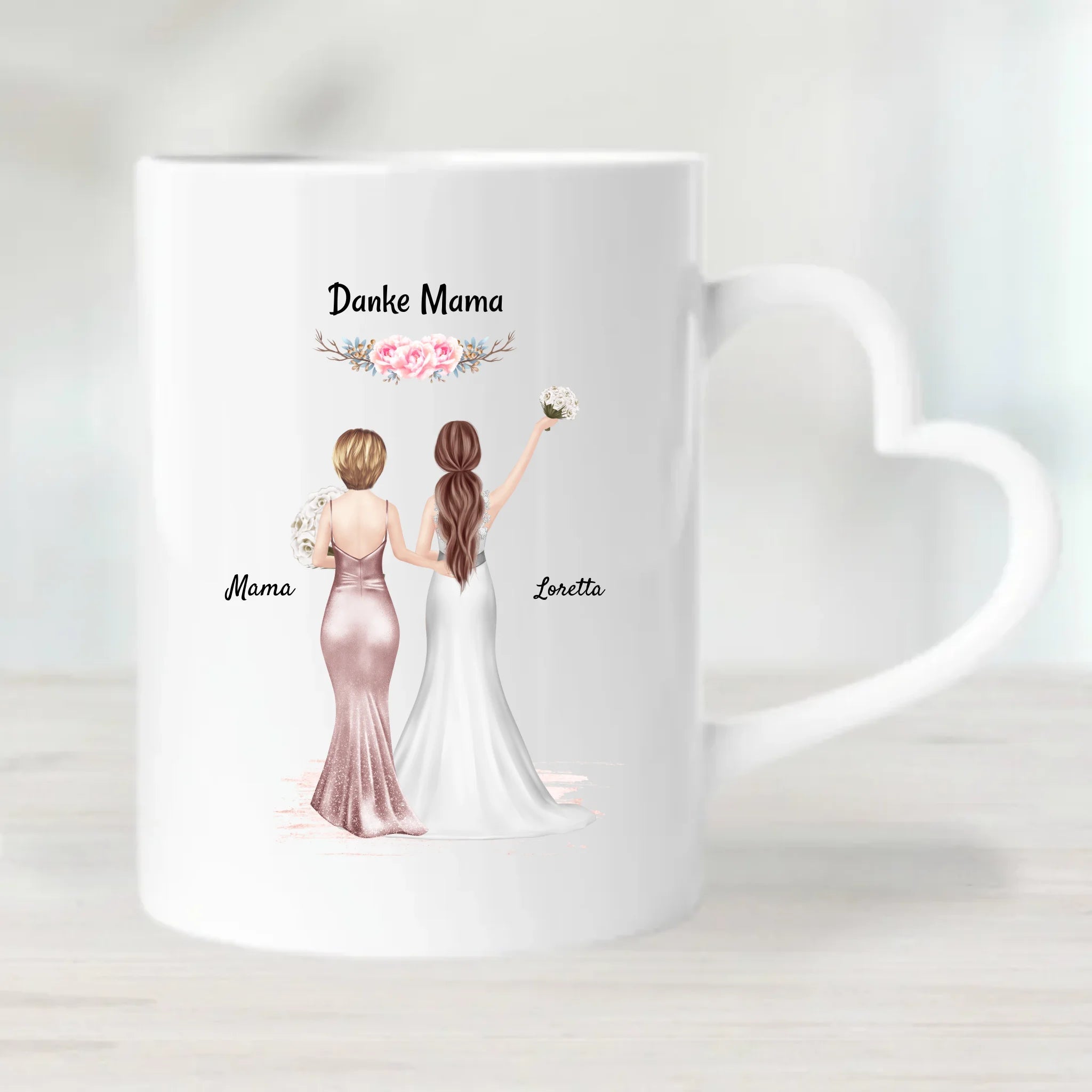 Brautmutter Danke Geschenk Tasse personalisiert von Braut - Cantty