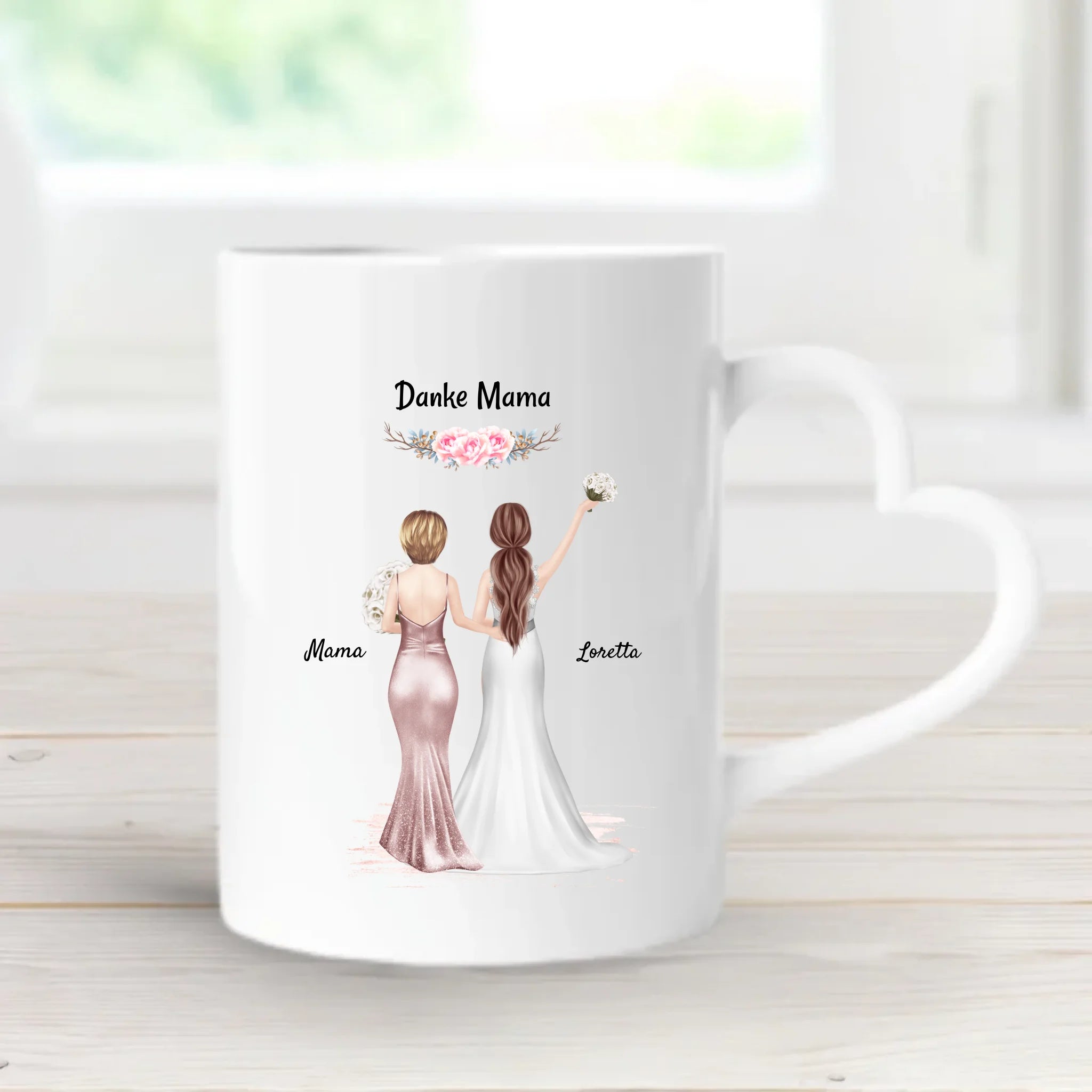 Brautmutter Danke Geschenk Tasse personalisiert von Braut - Cantty