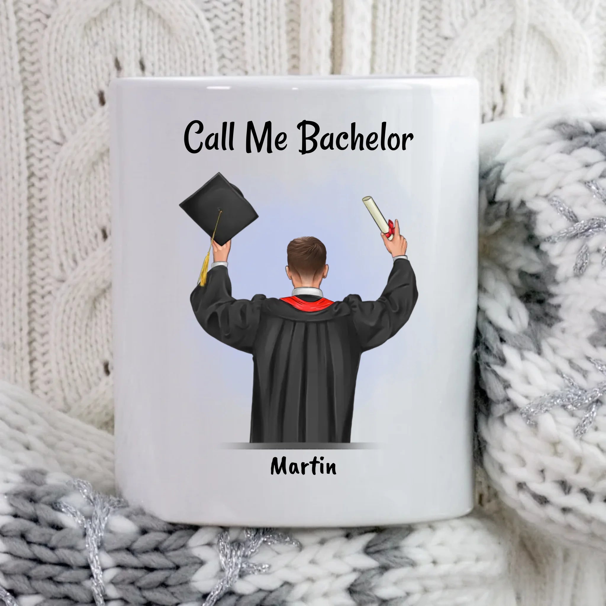 Call me Bachelor Tasse Junge Abschluss Geschenk - Cantty