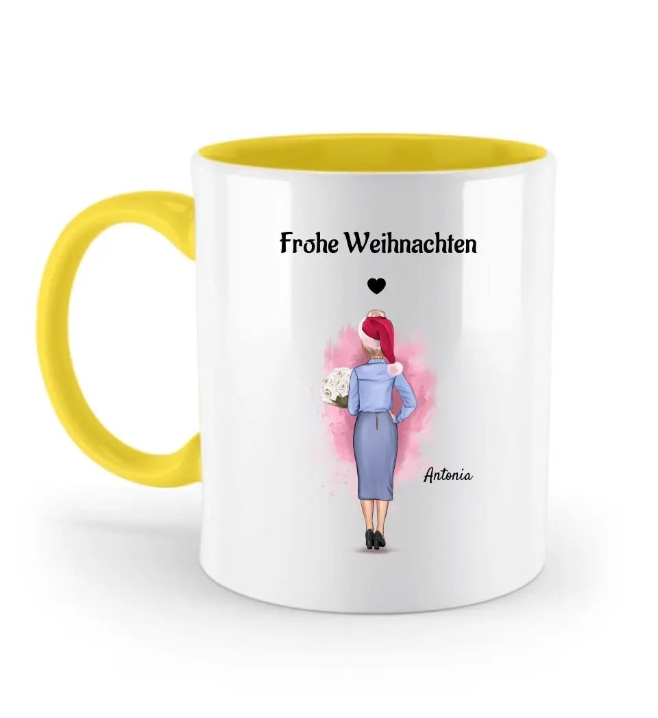 Chefin personalisierte Tasse Weihnachtsgeschenk - Cantty