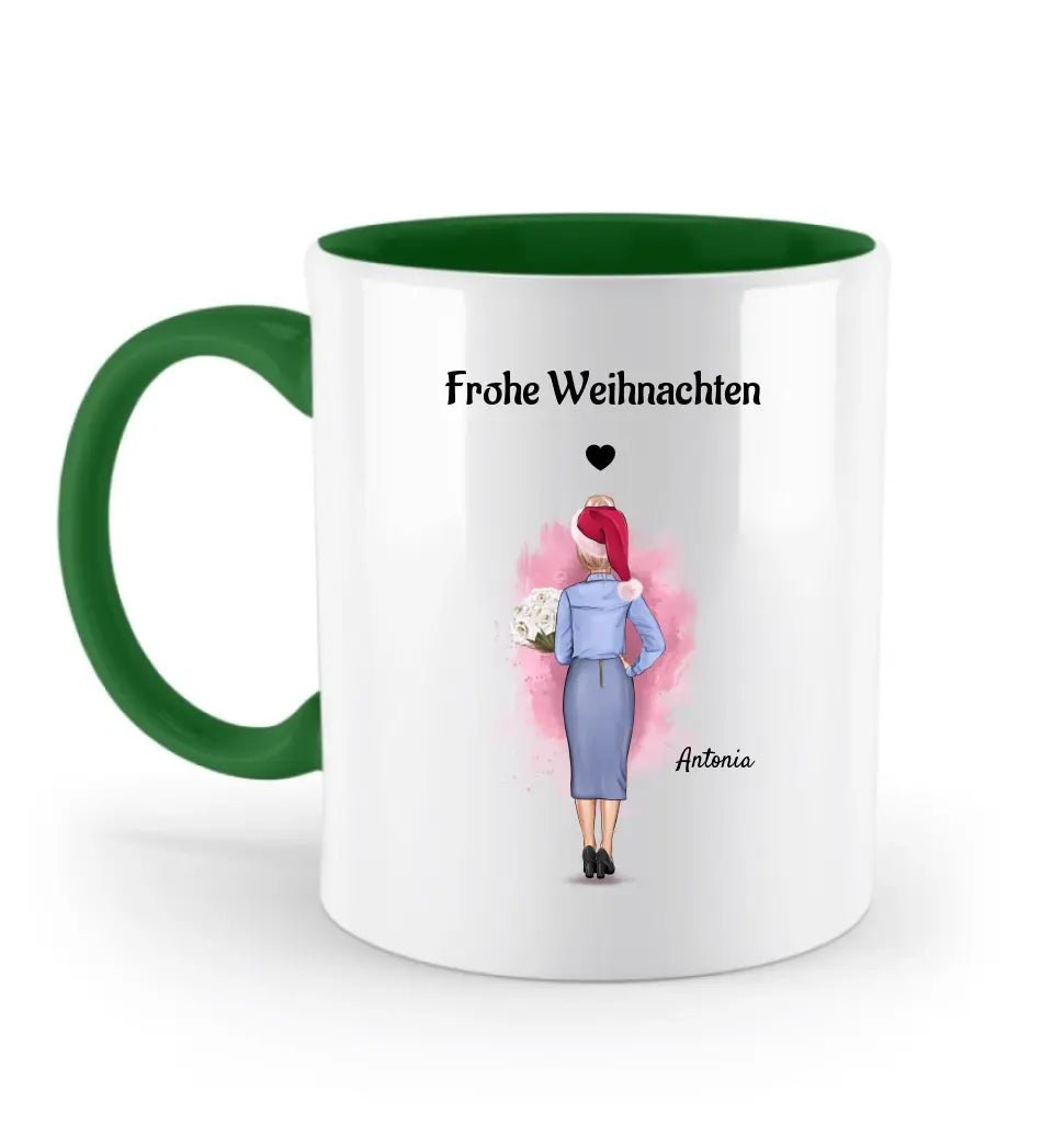 Chefin personalisierte Tasse Weihnachtsgeschenk - Cantty