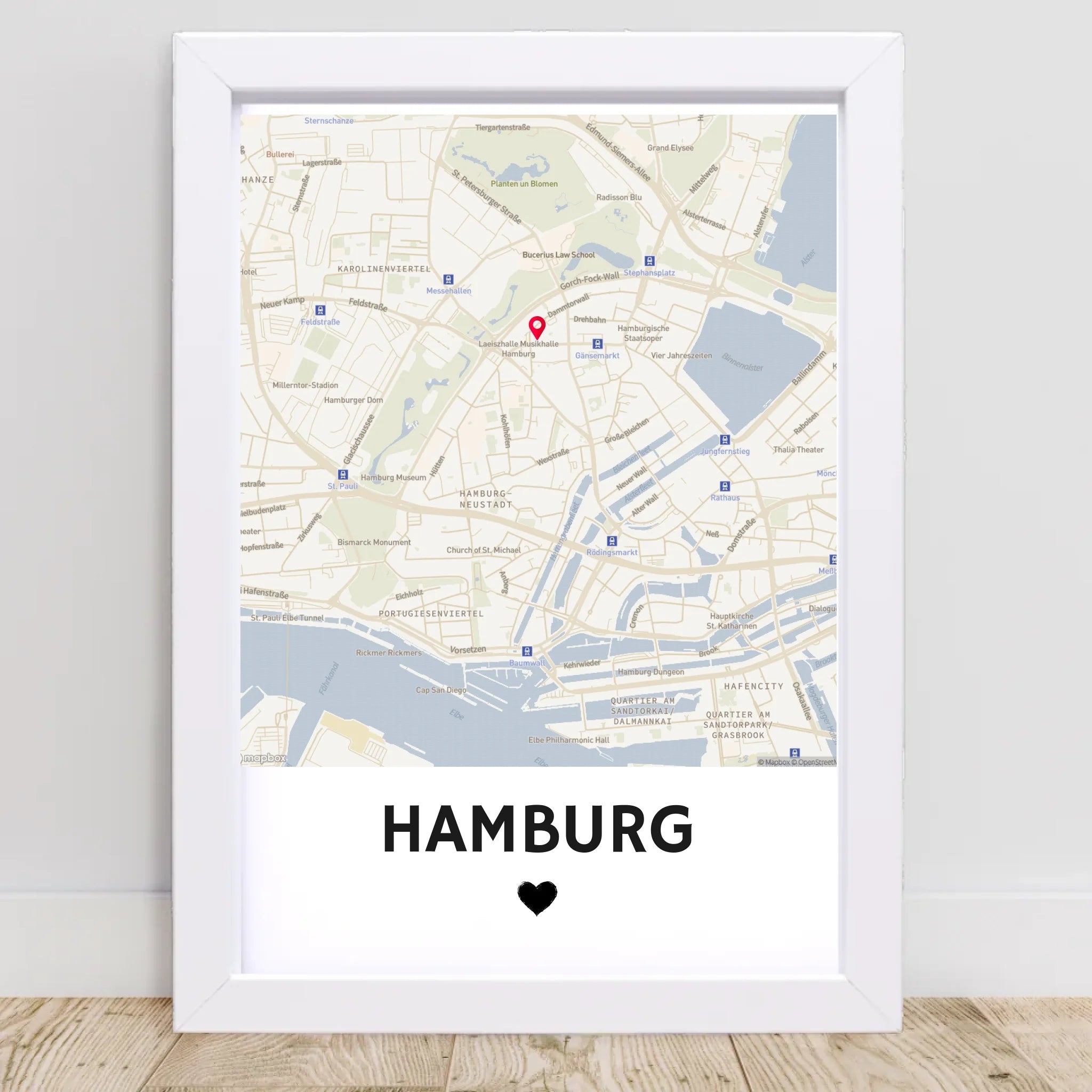 City Map Straßenkarte Stadtkarte Koordinatenposter personalisiert - Cantty