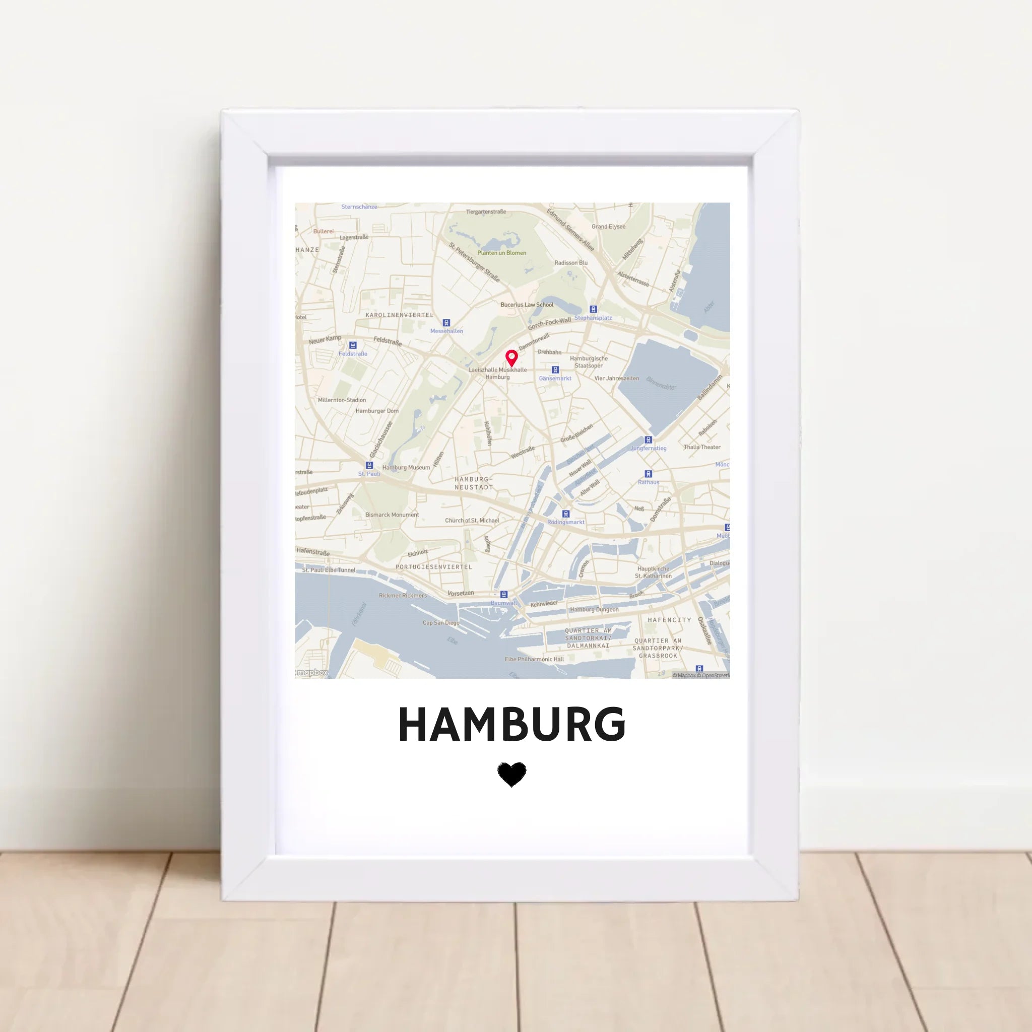 City Map Straßenkarte Stadtkarte Koordinatenposter personalisiert - Cantty