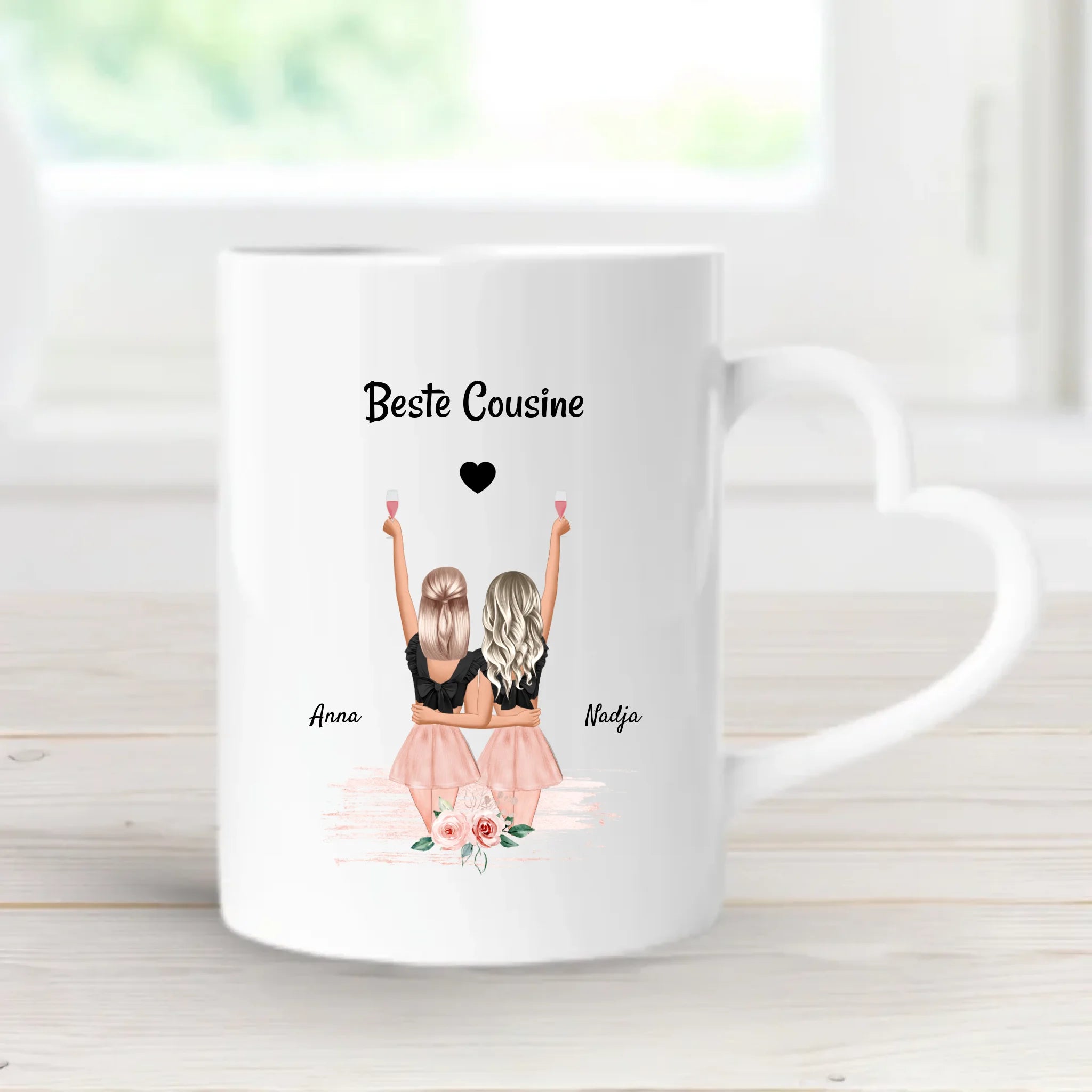Cousine Geschenk Tasse personalisiert - Cantty