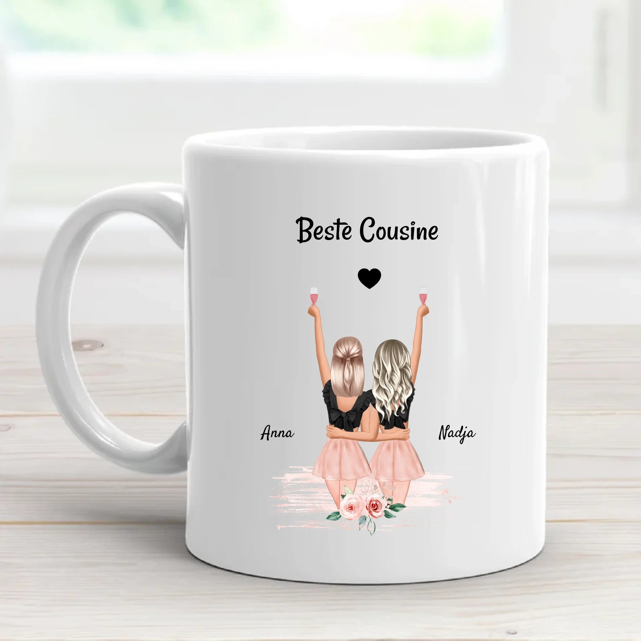 Cousine Geschenk Tasse personalisiert - Cantty