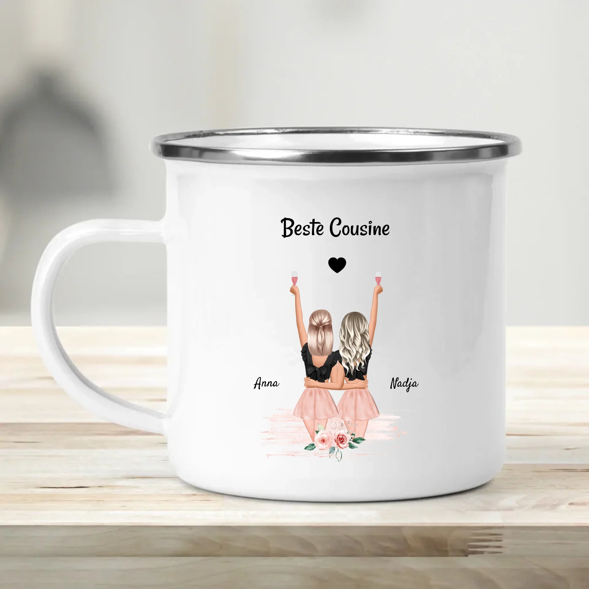 Cousine Geschenk Tasse personalisiert - Cantty