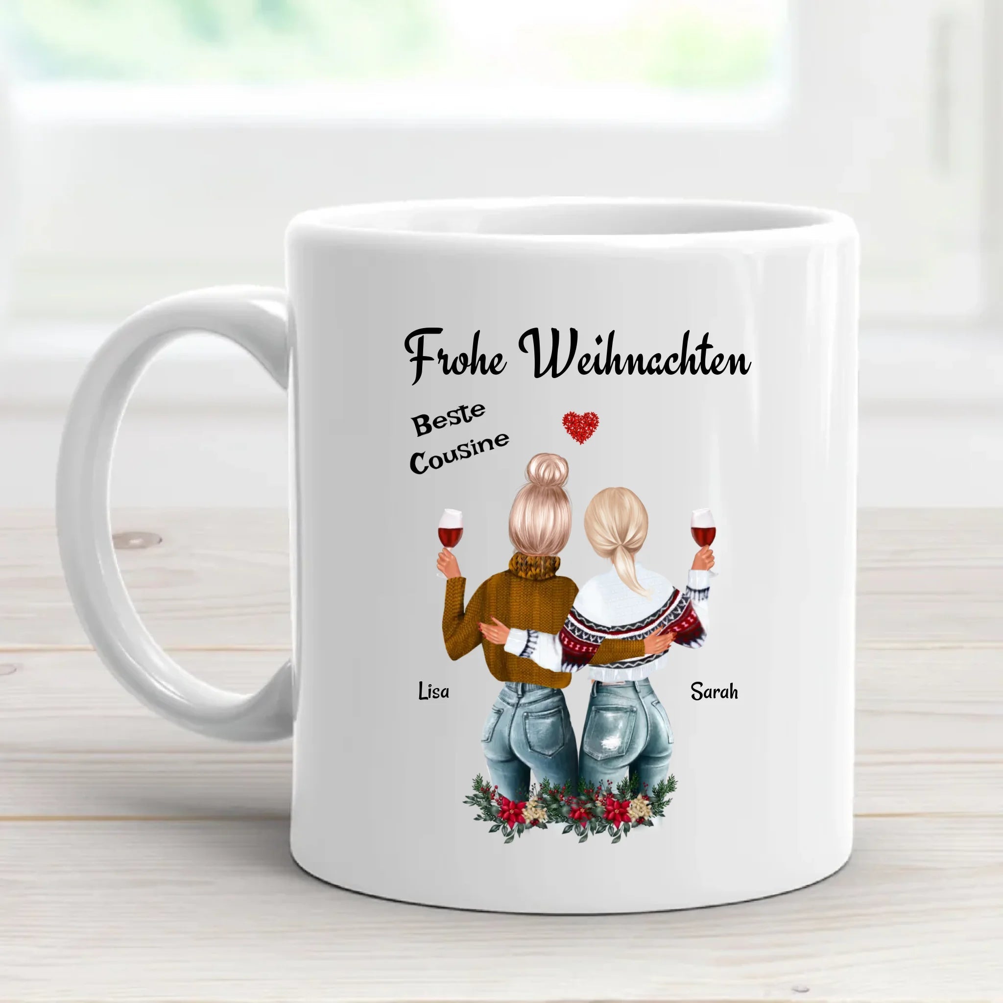 Cousine Kaffeetasse & Emaille Tasse Weihnachtsgeschenk - Cantty