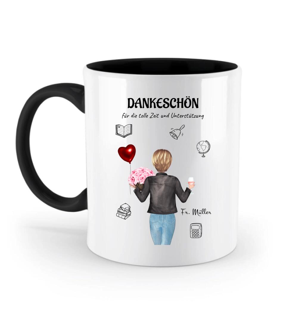 Danke Geschenk Tasse Lehrerin & Erzieherin personalisiert - Cantty
