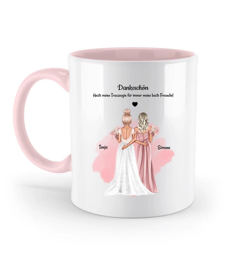 Danke Tasse Geschenk für Trauzeugin von Braut - Cantty