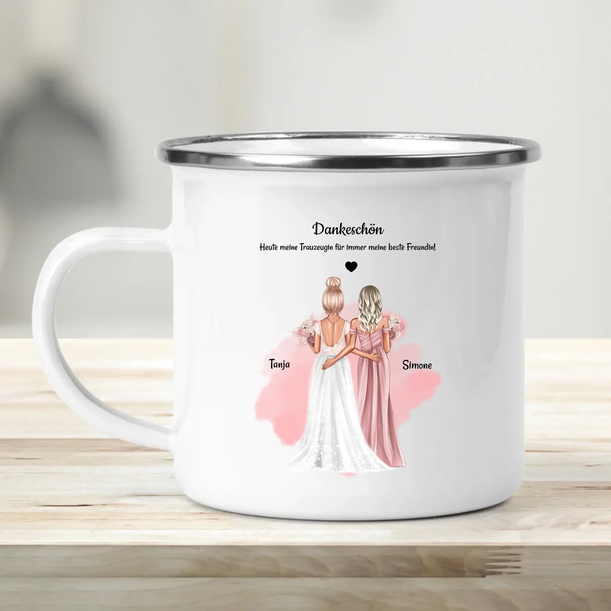 Dankeschön Tasse für Trauzeugin mit Namen & Spruch - Cantty