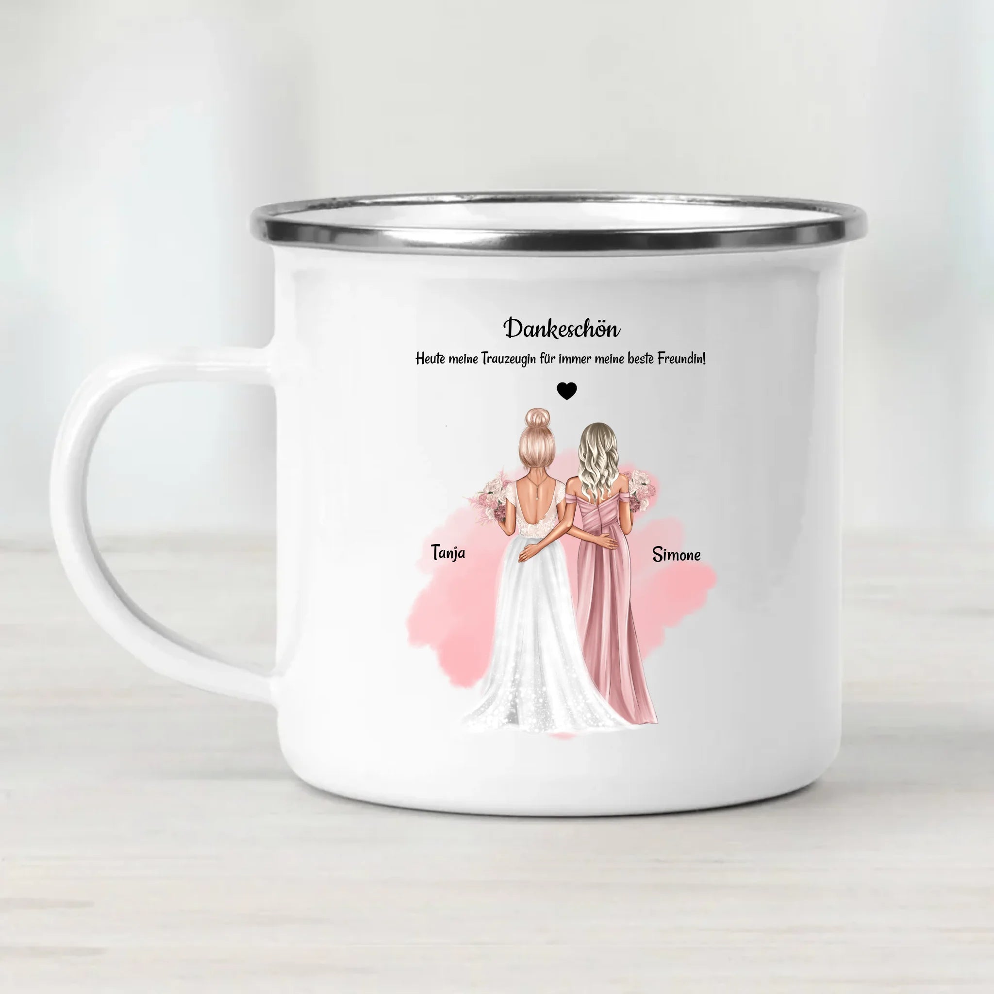 Dankeschön Tasse für Trauzeugin mit Namen & Spruch - Cantty