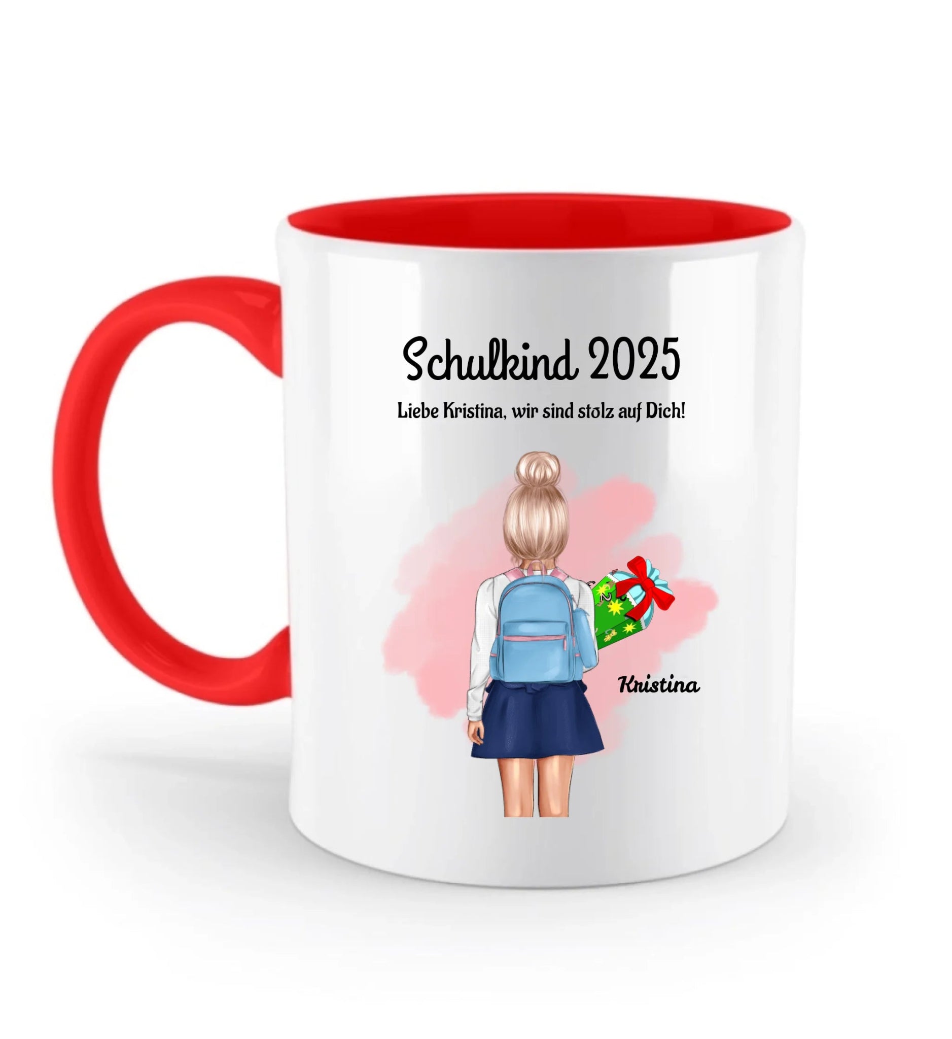 Einschulung Tasse Geschenk Mädchen Schulkind personalisiert - Cantty