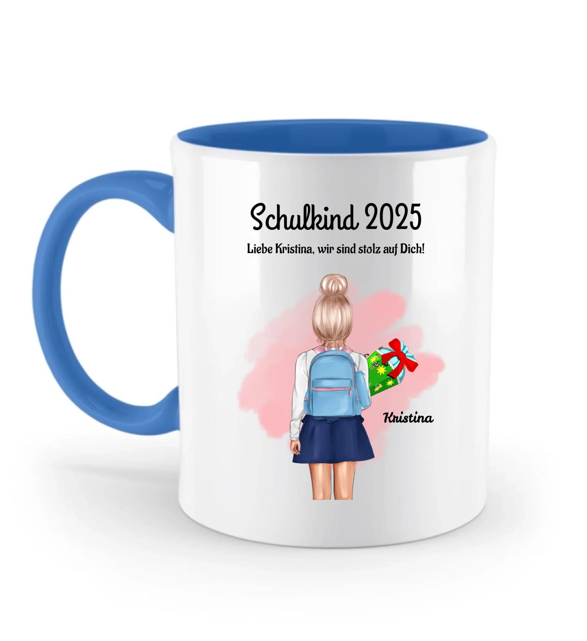 Einschulung Tasse Geschenk Mädchen Schulkind personalisiert - Cantty