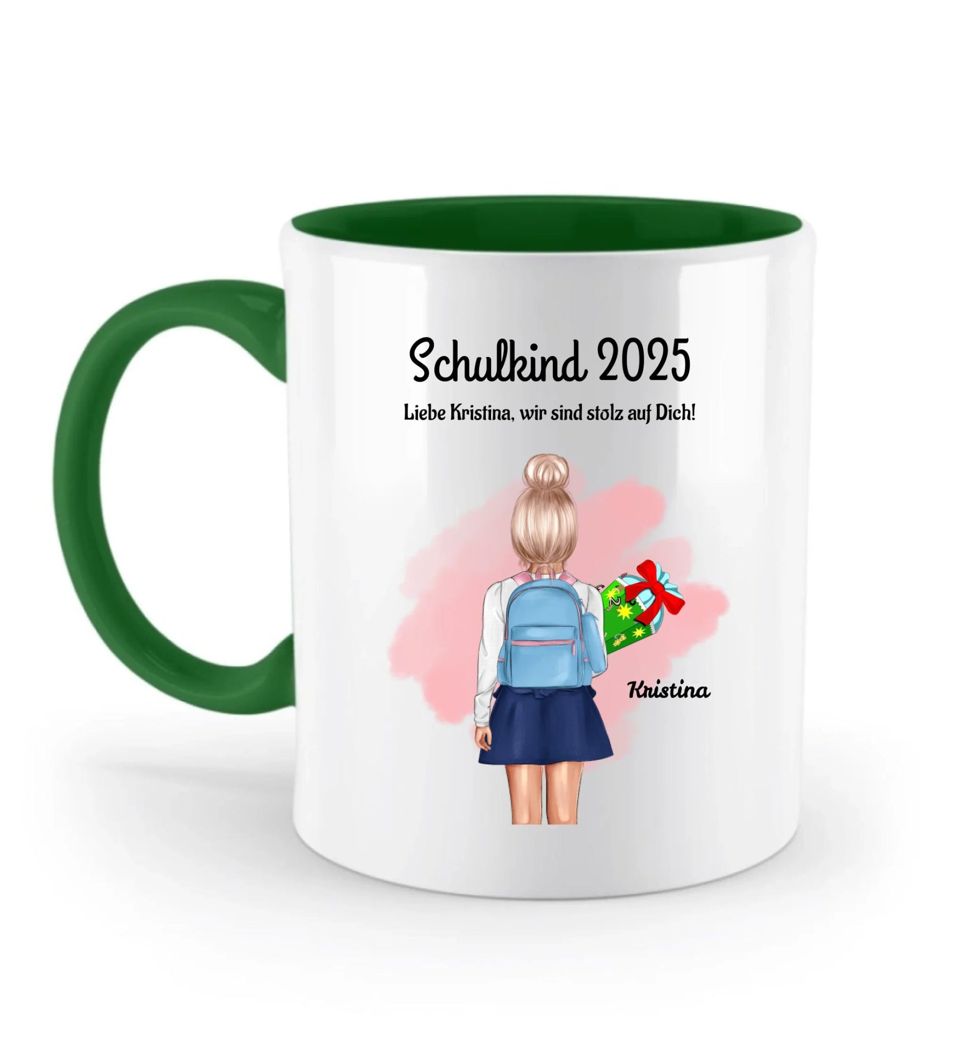 Einschulung Tasse Geschenk Mädchen Schulkind personalisiert - Cantty