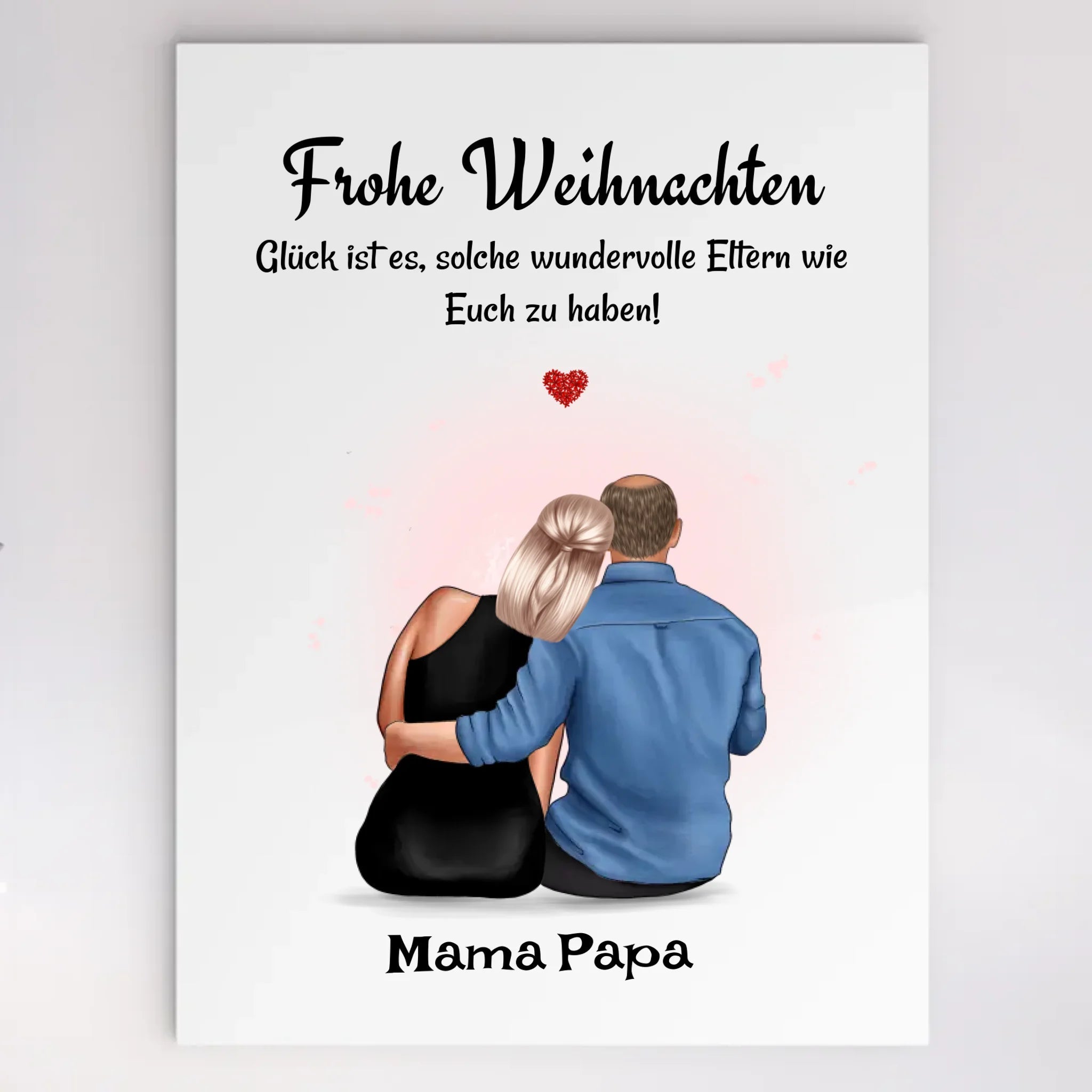 Eltern Acrylglas Bild Weihnachtsgeschenk für Mama Papa personalisiert - Cantty