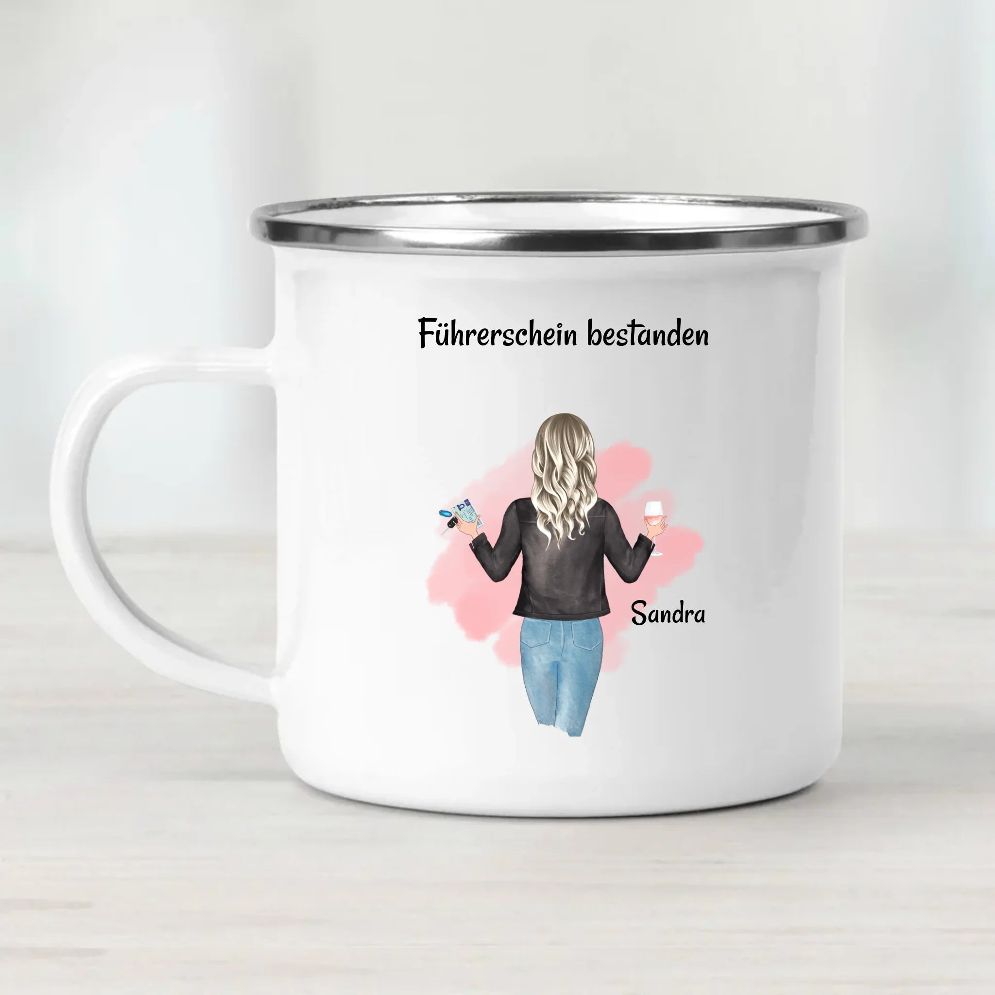 Fahrprüfung bestanden Mädchen Tasse Geschenk personalisiert - Cantty