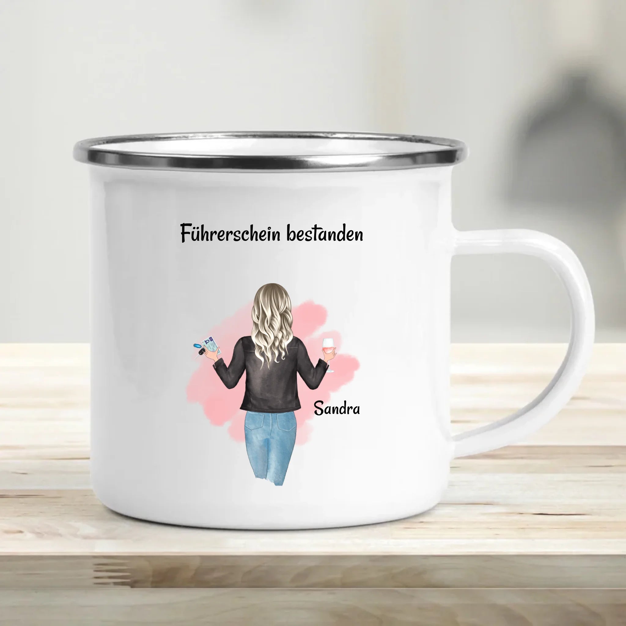 Fahrprüfung bestanden Mädchen Tasse Geschenk personalisiert - Cantty