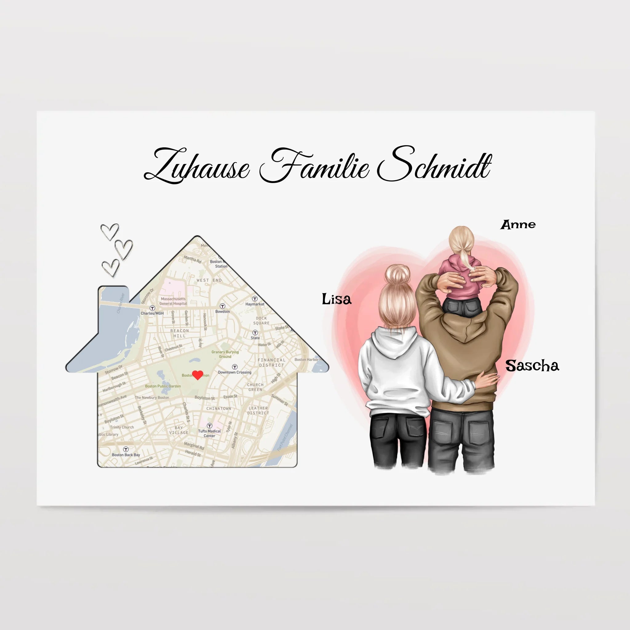 Familie Geschenk zum Einzug neue Wohnung Haus Poster - Cantty