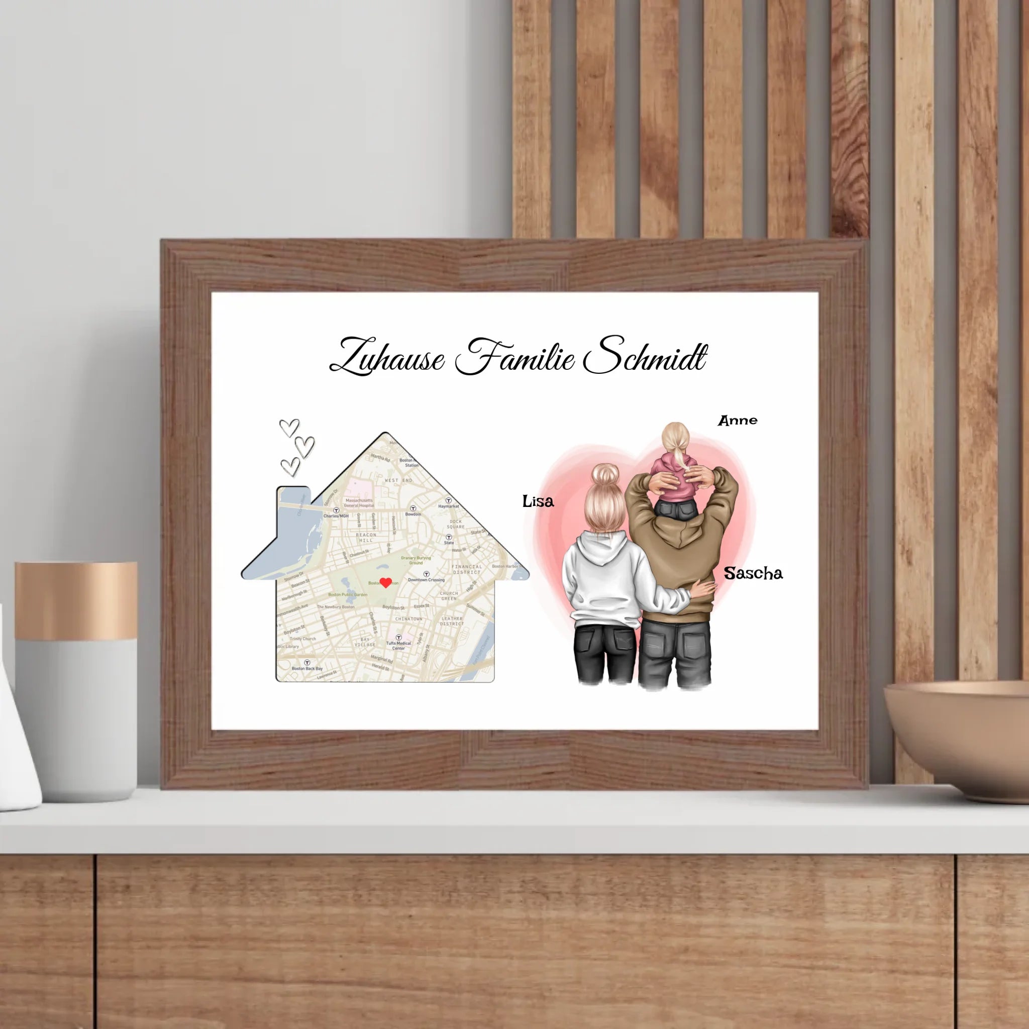 Familie Geschenk zum Einzug neue Wohnung Haus Poster - Cantty