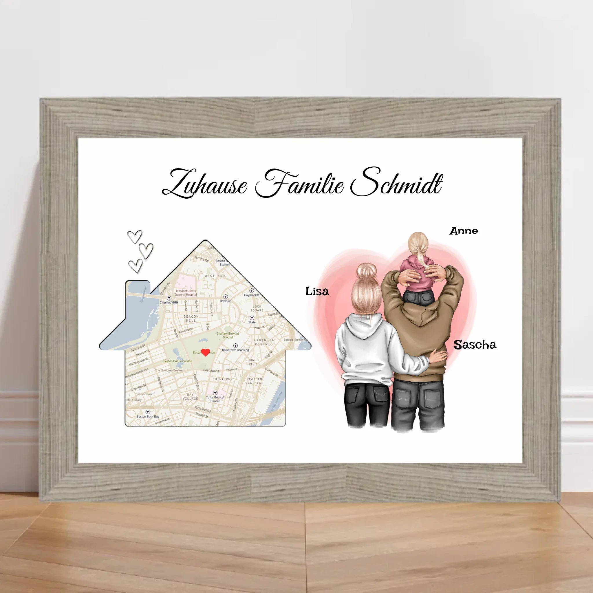 Familie Geschenk zum Einzug neue Wohnung Haus Poster - Cantty