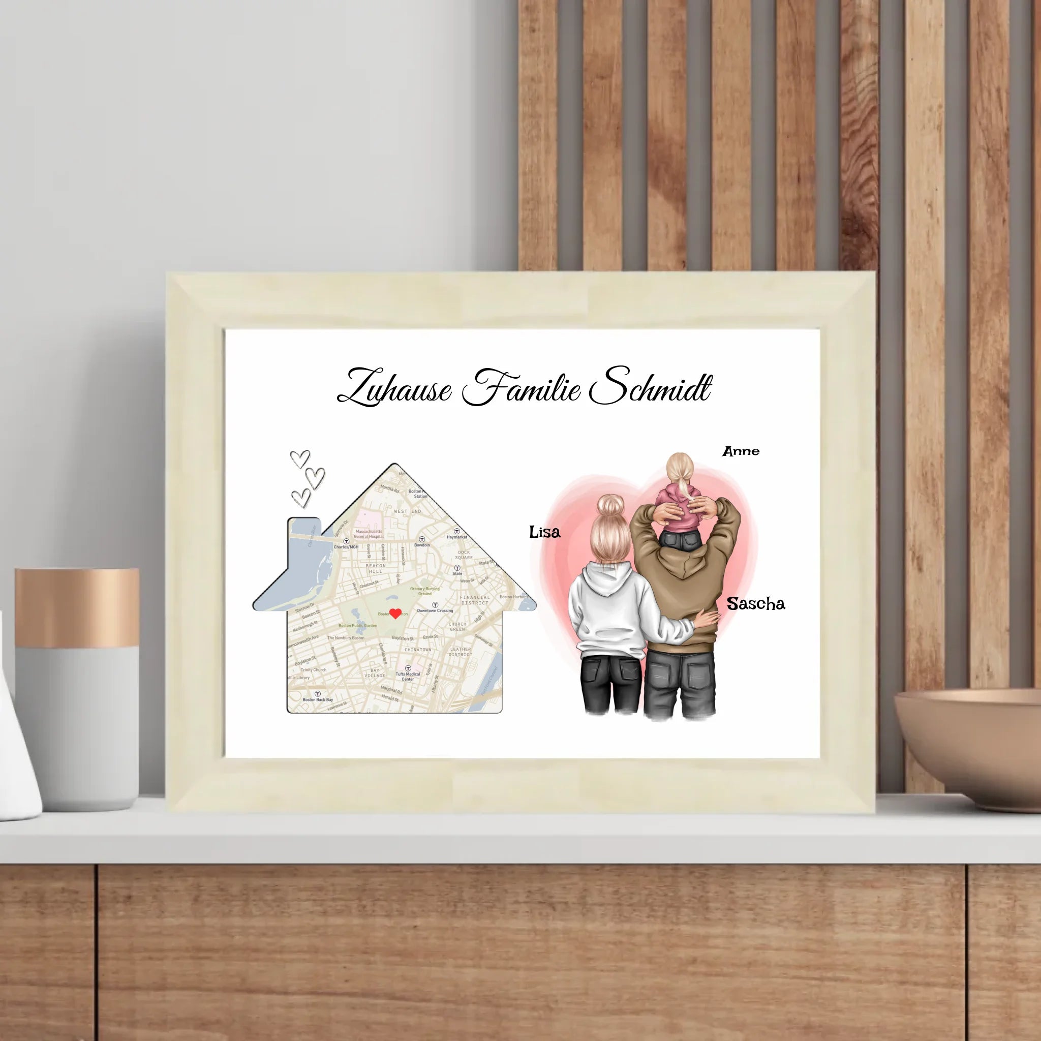 Familie Geschenk zum Einzug neue Wohnung Haus Poster - Cantty