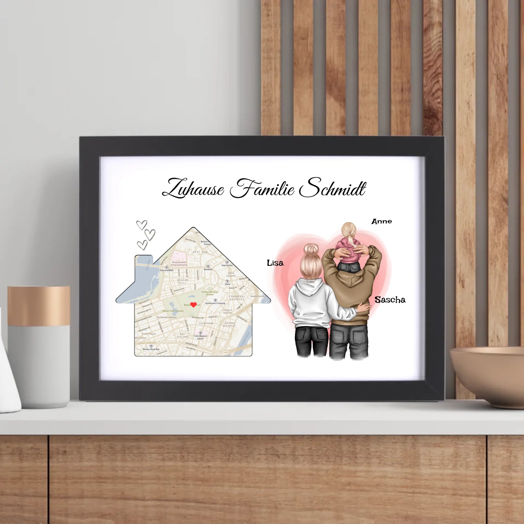 Familie Geschenk zum Einzug neue Wohnung Haus Poster - Cantty