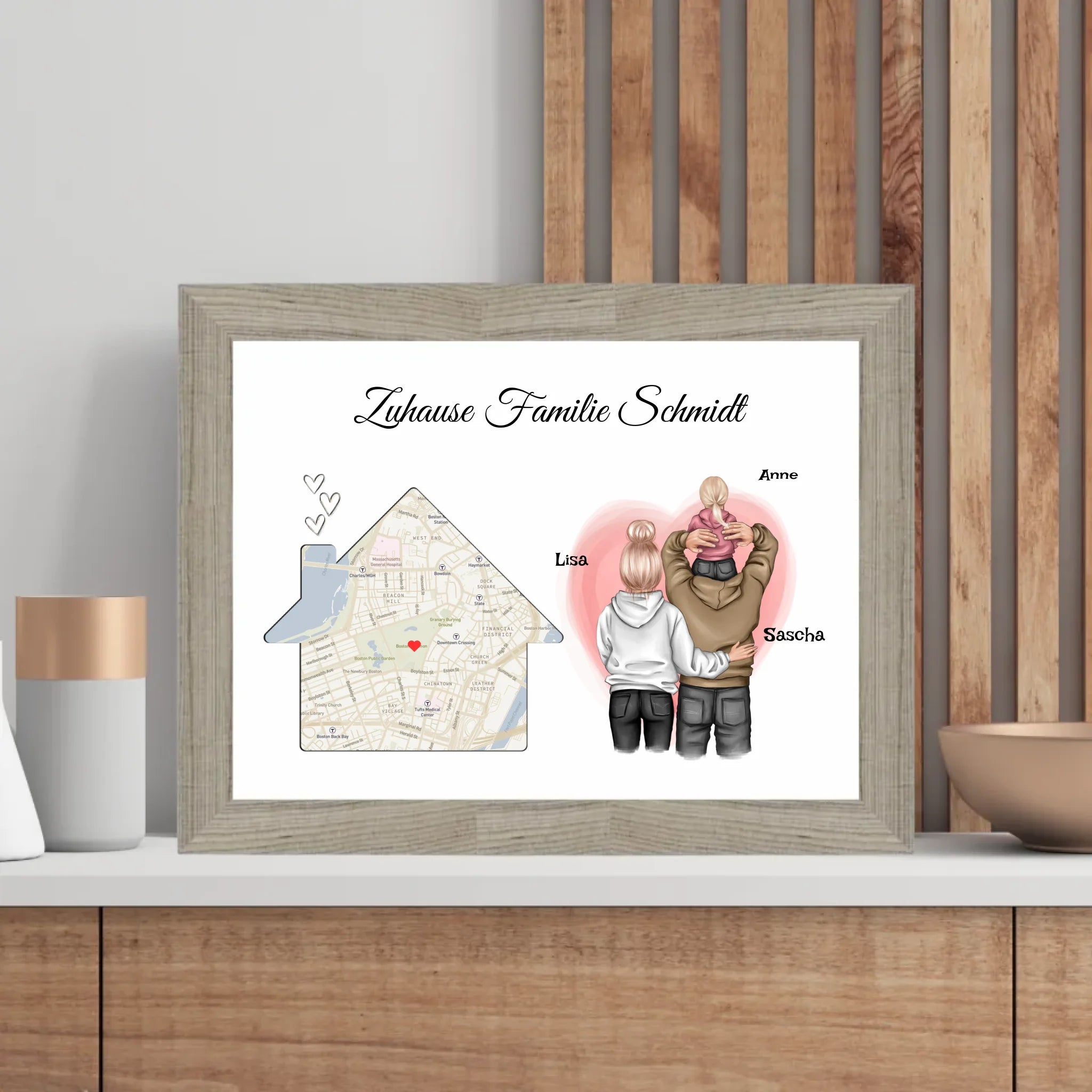 Familie Geschenk zum Einzug neue Wohnung Haus Poster - Cantty