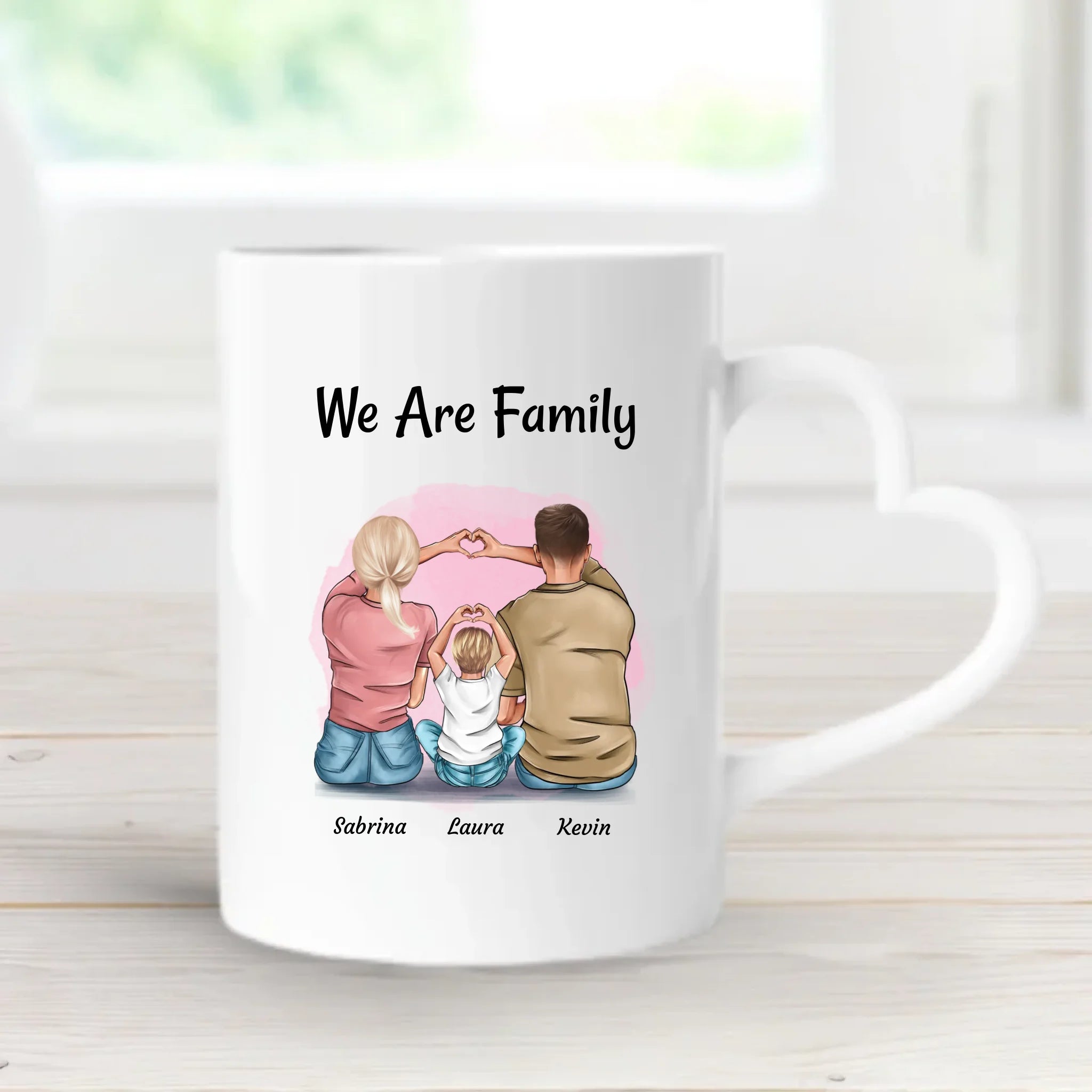 Familie Tasse personalisiert Mama Papa Kind Geschenk - Cantty