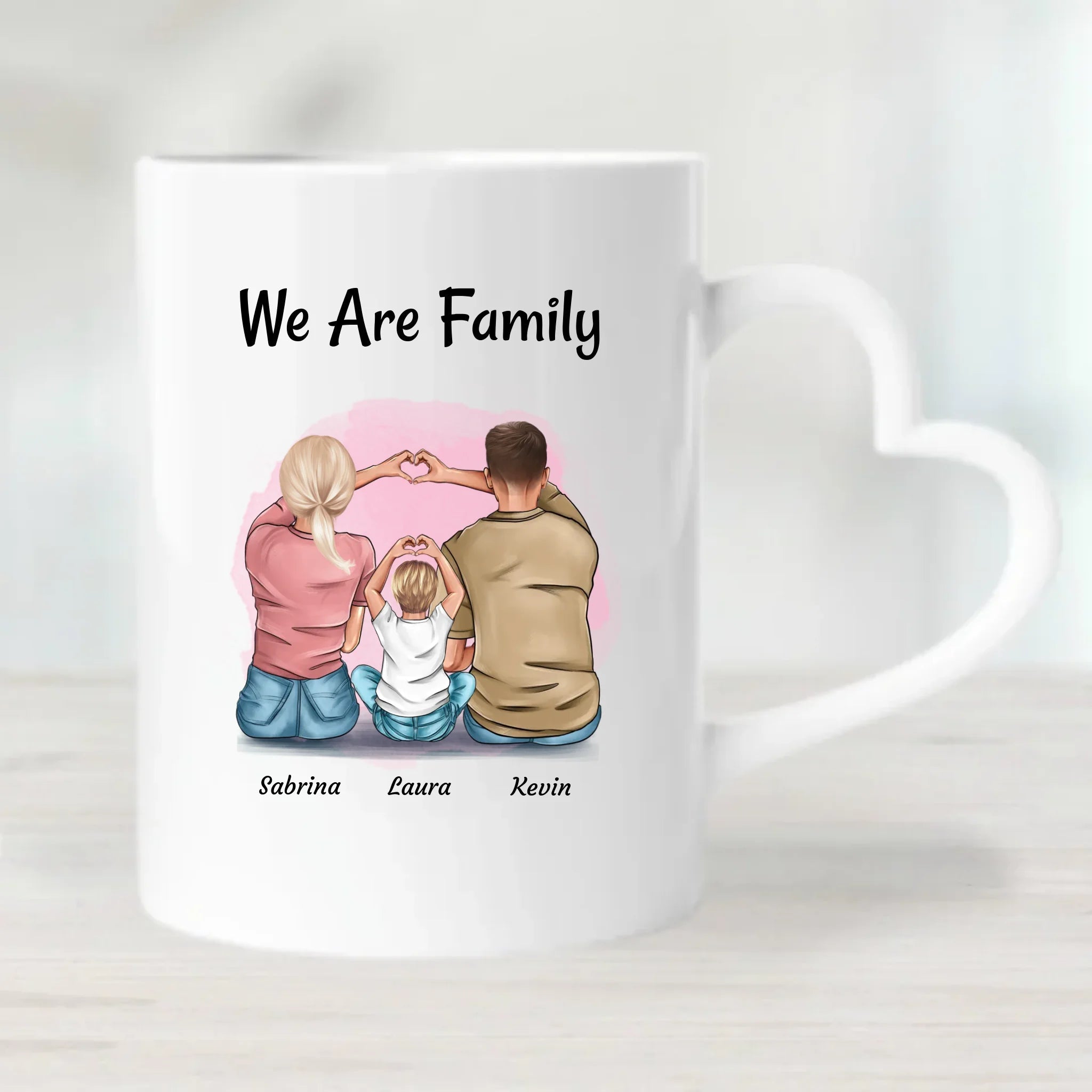 Familie Tasse personalisiert Mama Papa Kind Geschenk - Cantty