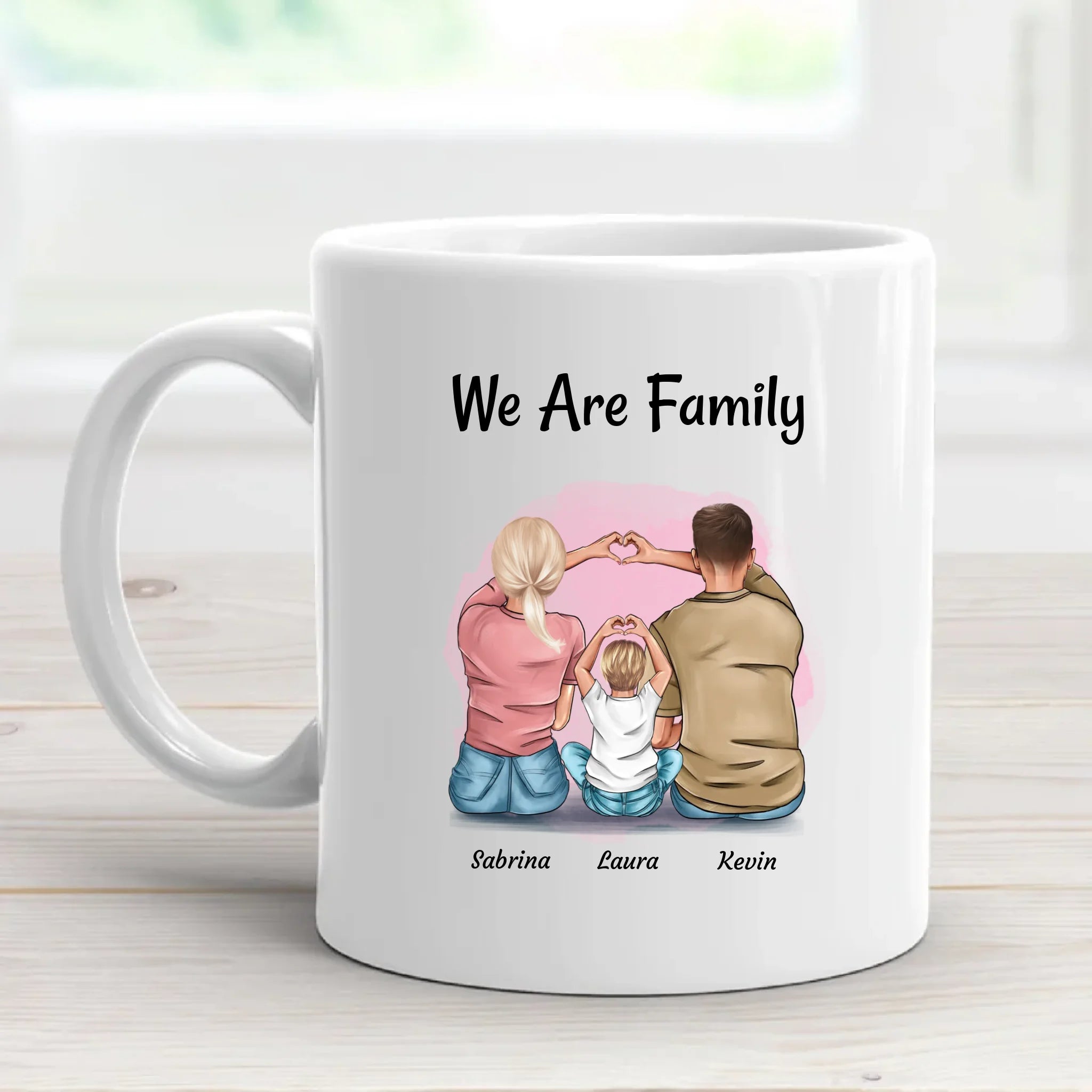 Familie Tasse personalisiert Mama Papa Kind Geschenk - Cantty