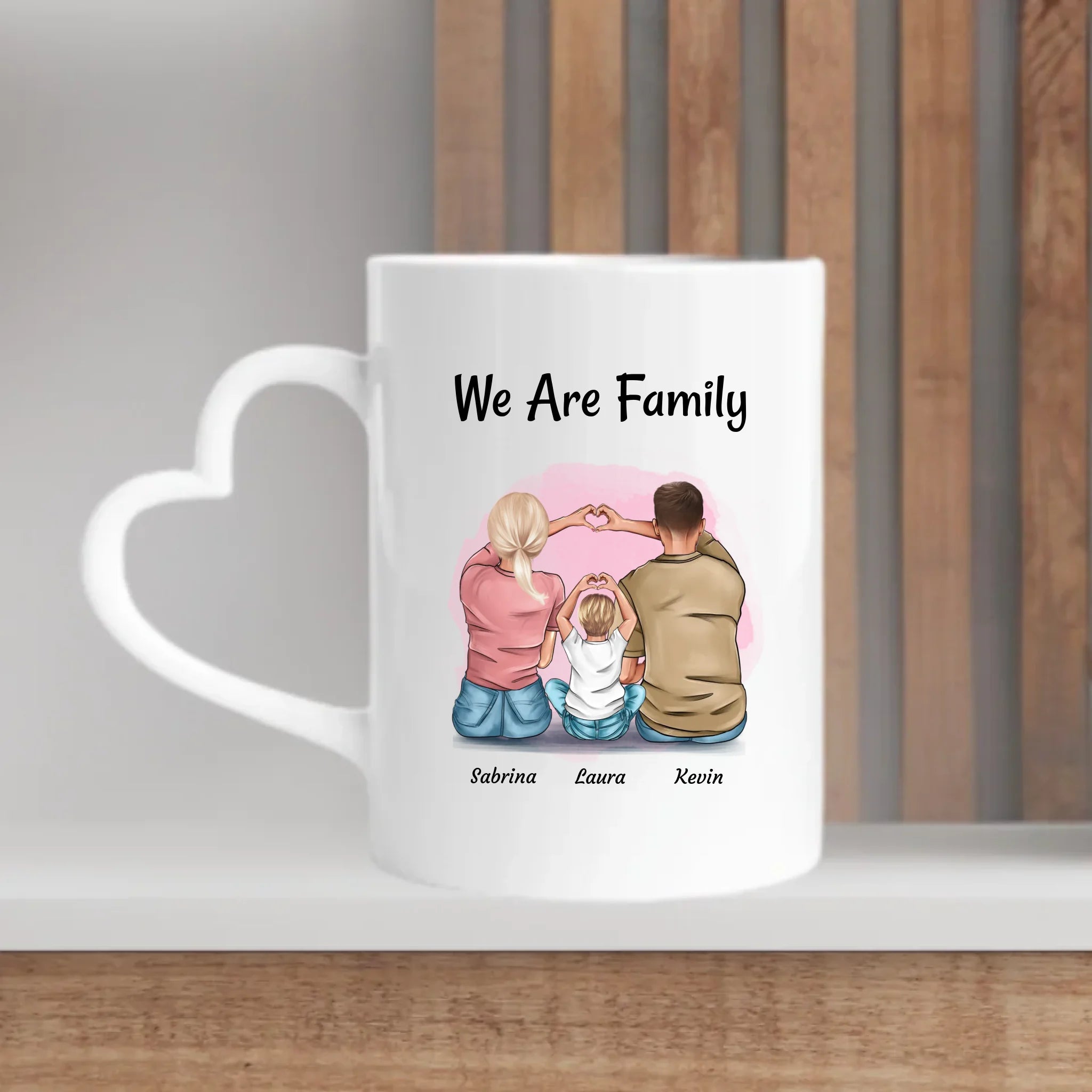 Familie Tasse personalisiert Mama Papa Kind Geschenk - Cantty