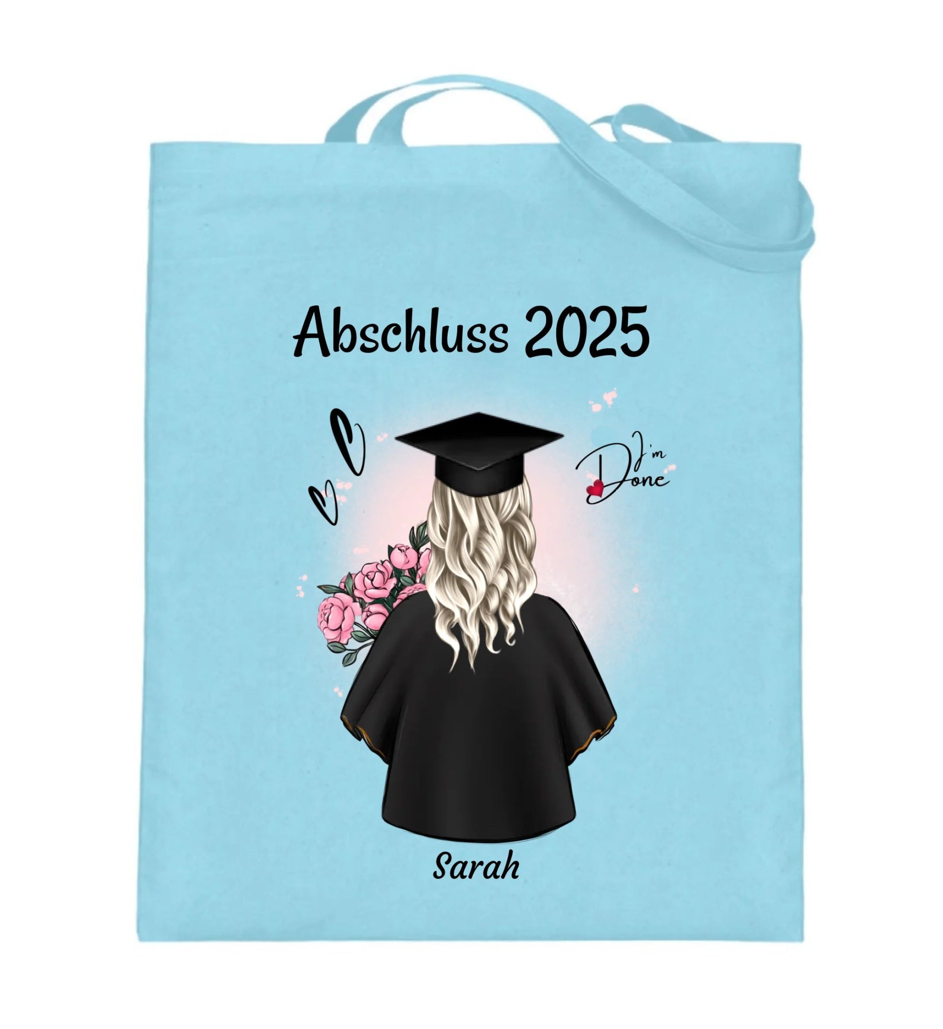 Frau Abschlussgeschenk Abitur, Bachelor, Master oder Ausbildung Jutebeutel Tasche - Cantty