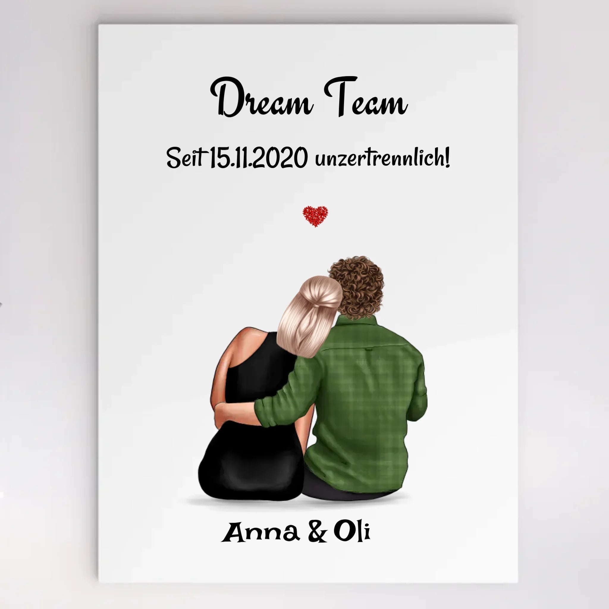 Freundin Acrylglas Jahrestagsgeschenk personalisiert - Cantty