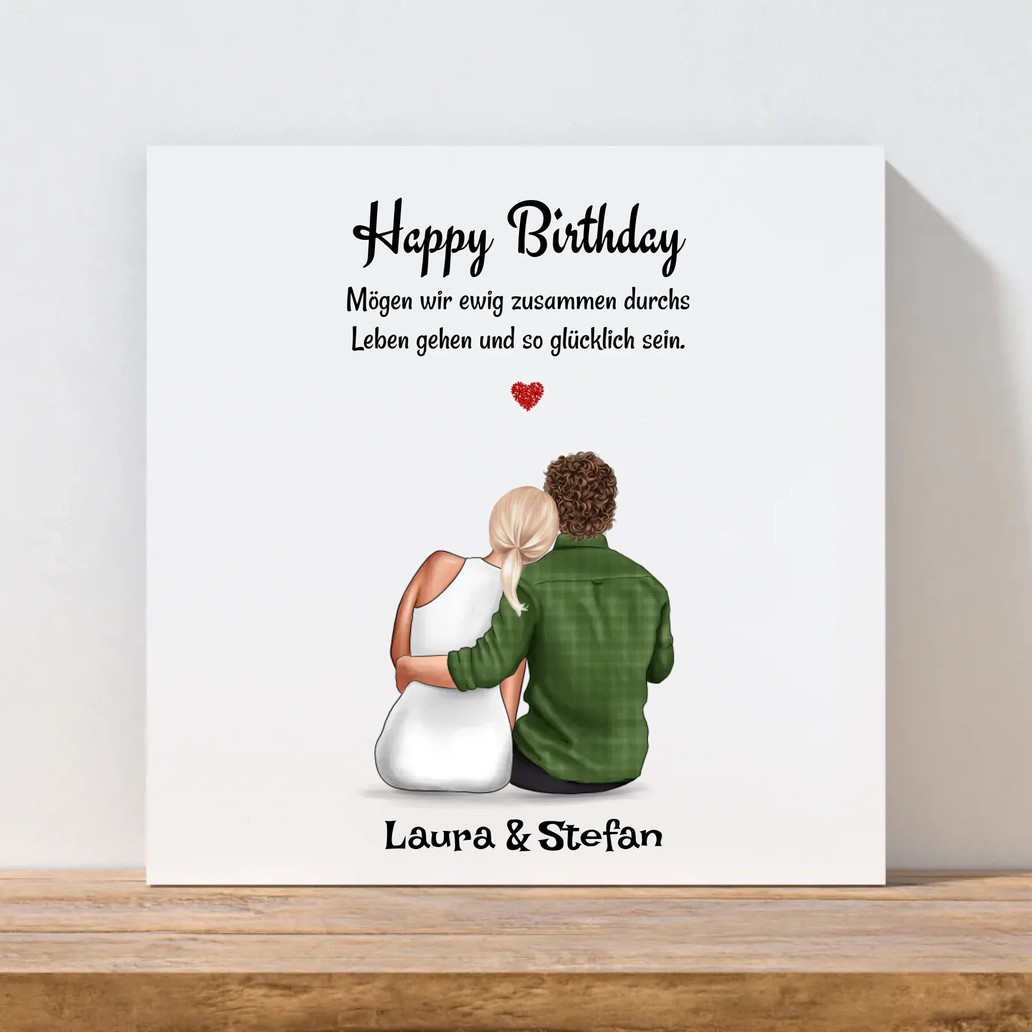 Freundin Geburtstagsgeschenk Leinwand personalisiert - Cantty