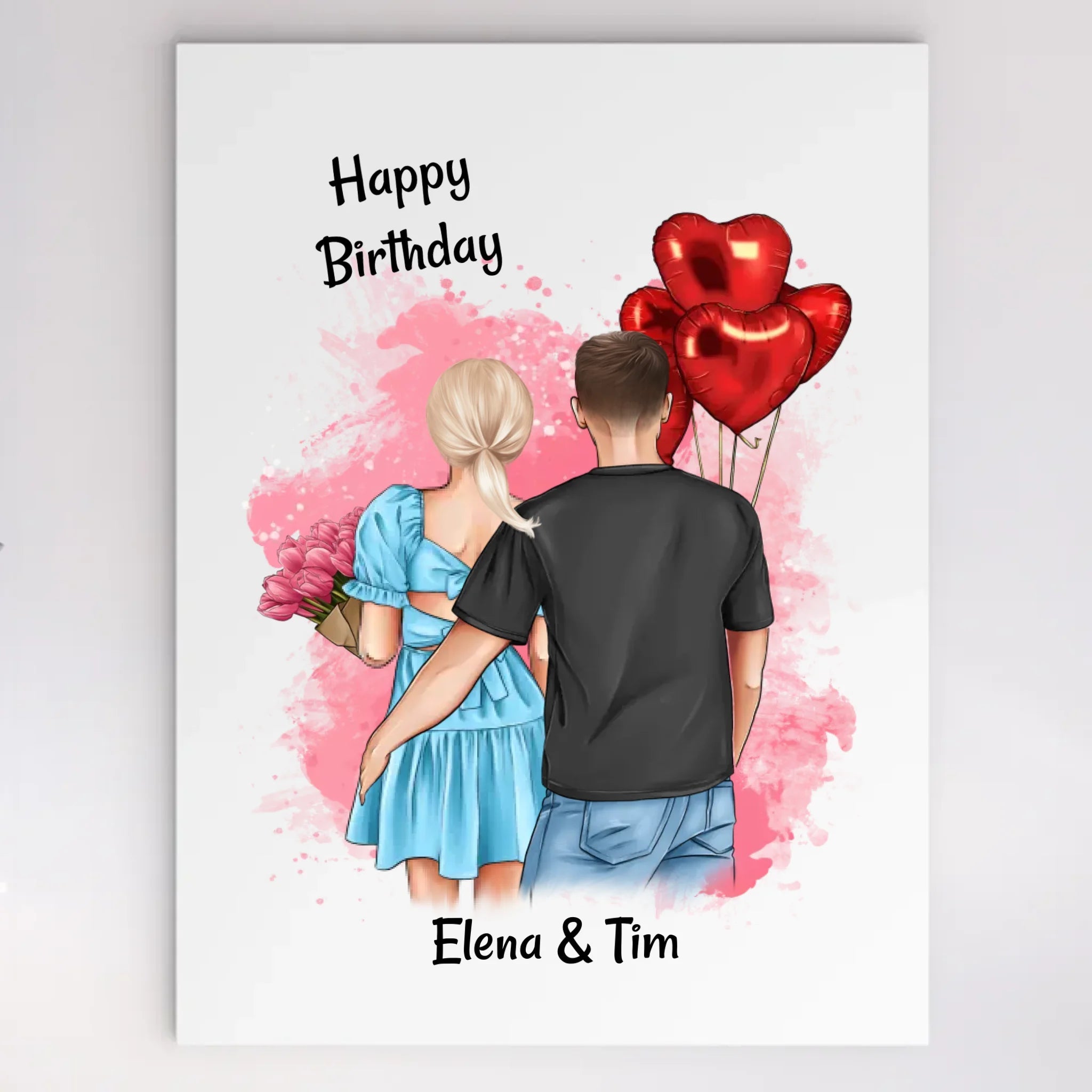 Freundin Geschenk Geburtstg Acrylglas personalisiert - Cantty