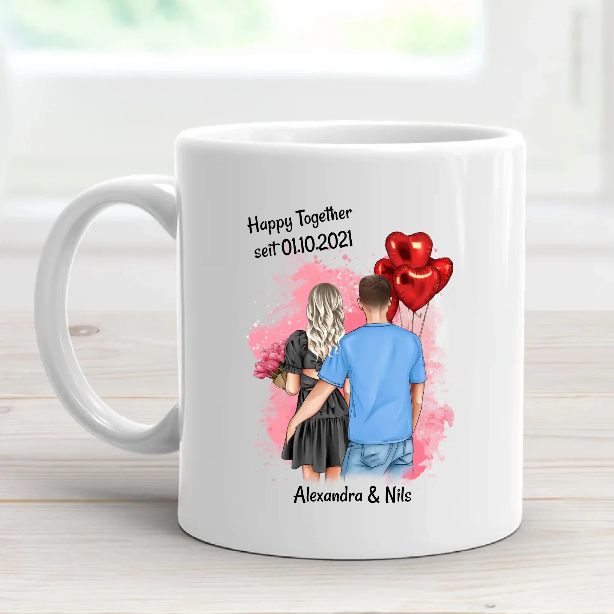 Freundin Jahrestag Geschenk Tasse gestalten - Cantty