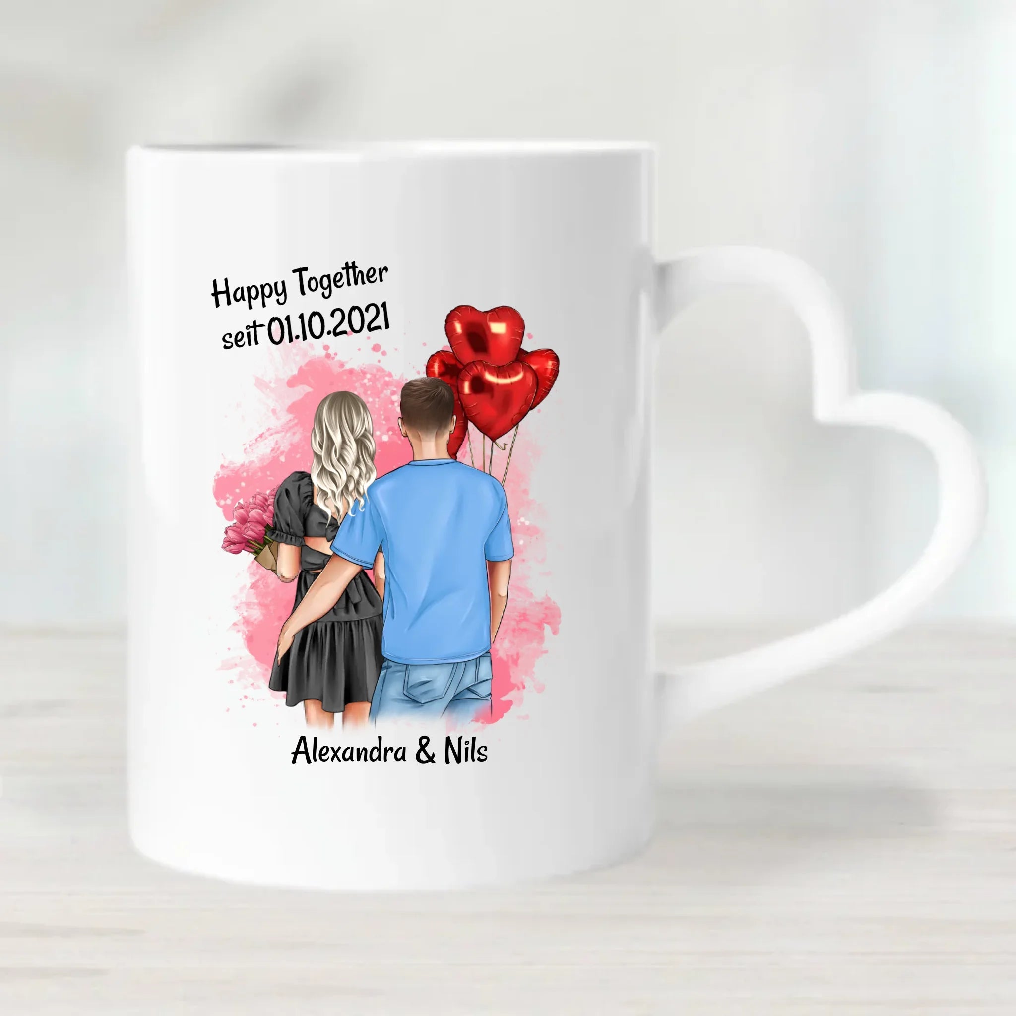 Freundin Jahrestag Geschenk Tasse gestalten - Cantty