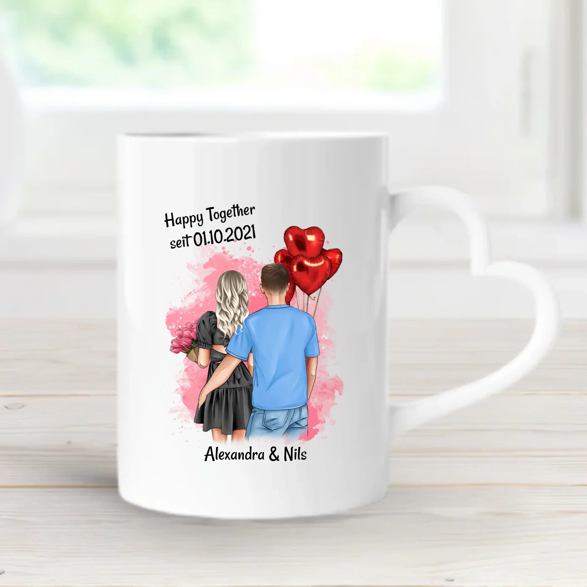 Freundin Jahrestag Geschenk Tasse gestalten - Cantty