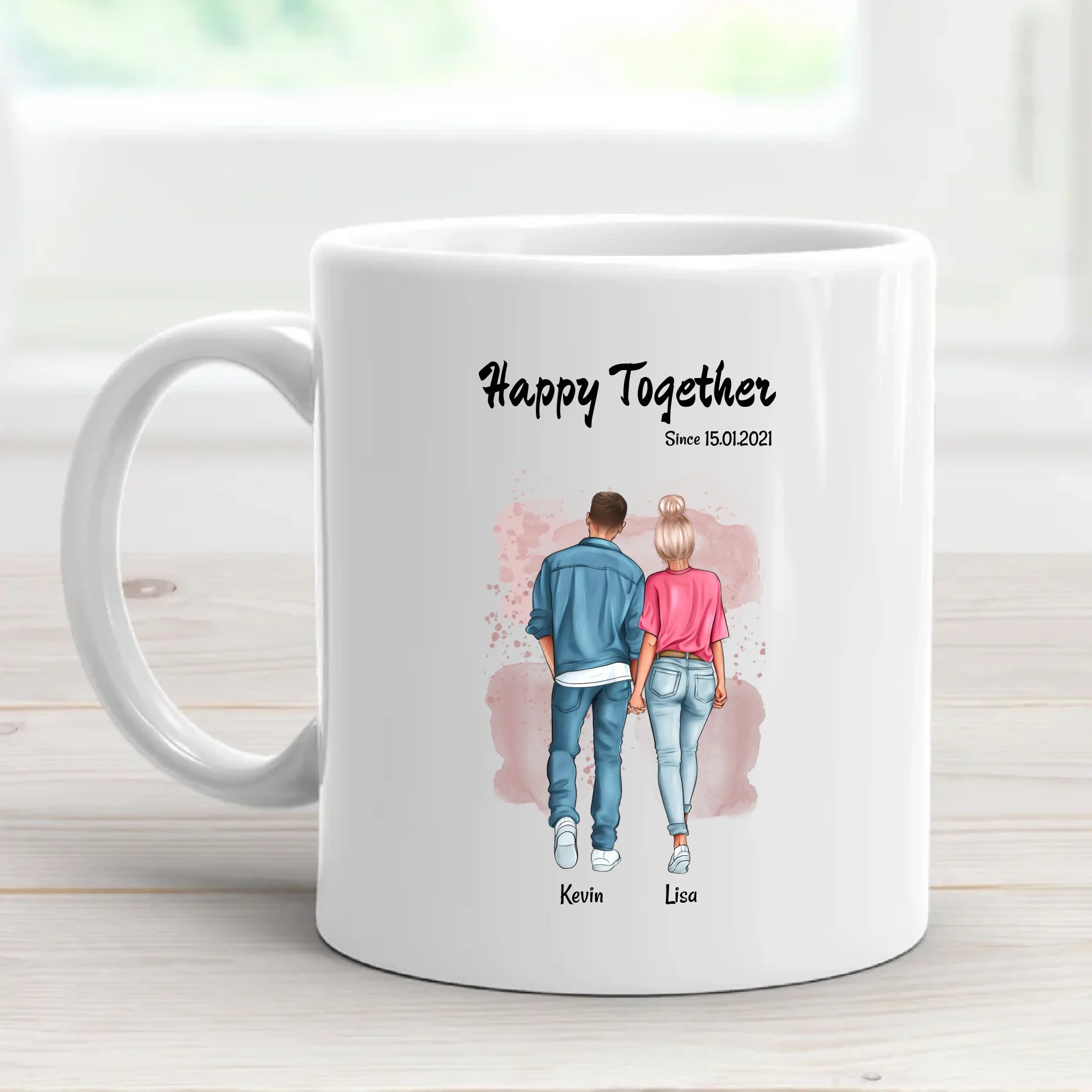 Freundin Jahrestag Tasse Geschenk von Freund personalisiert - Cantty